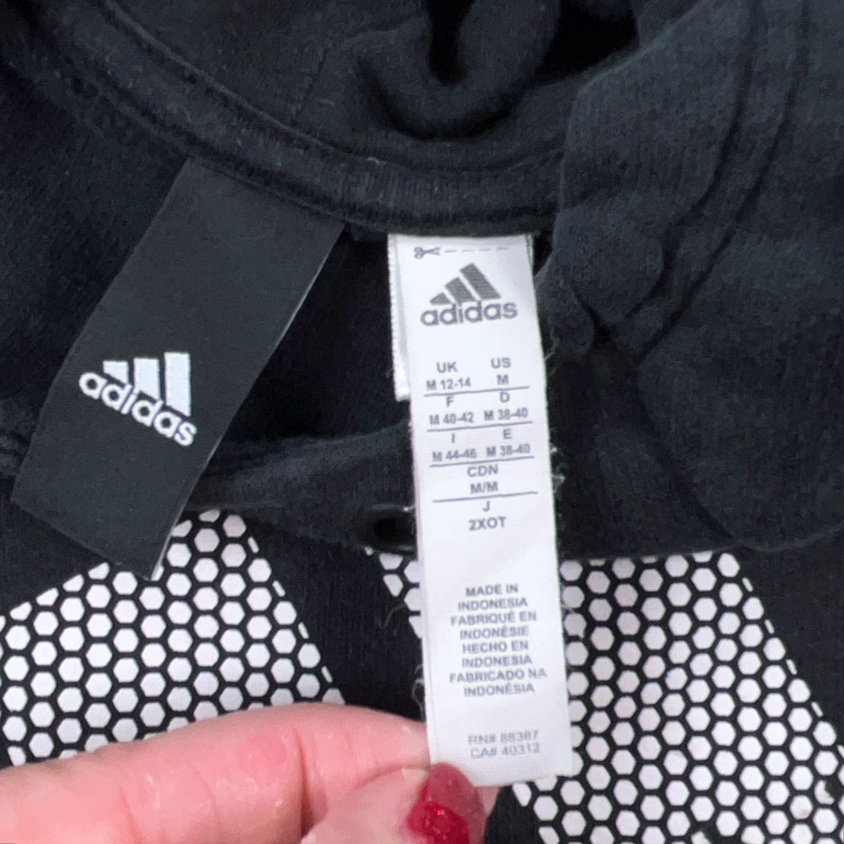 Adidas Adidas Hoodie Women Medium Black White Sweatshirt Faded Spell Out Ladies Size M / US 6-8 / IT 42-44 - 7 Thumbnail