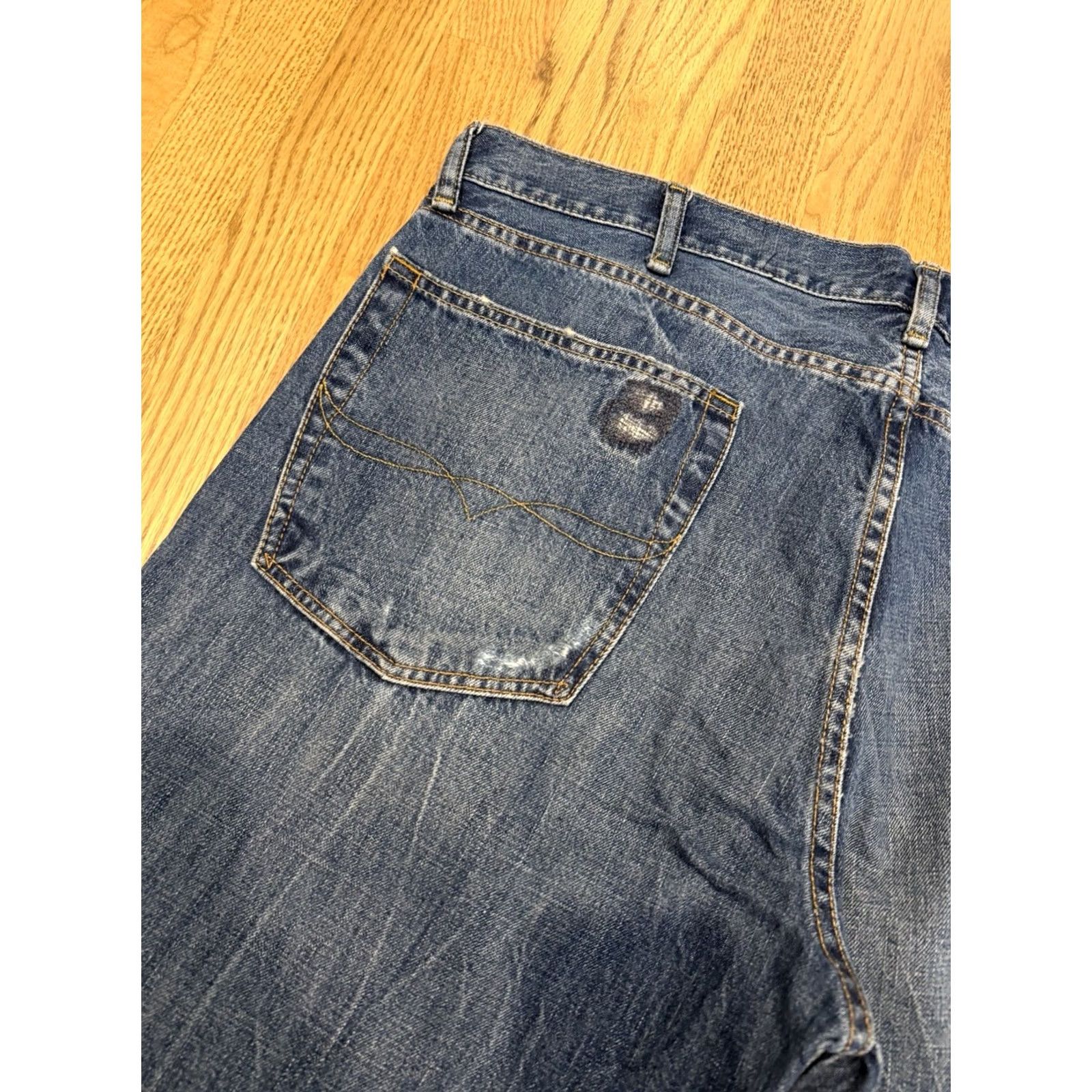Polo Ralph Lauren Polo Ralph Lauren Jeans Men Distressed Classic Fit 5-Pocket Denim Straight Blue 38x30 Regular Inseam 30 Logo Vintage Style Size US M / EU 48-50 / 2 - 4 Thumbnail
