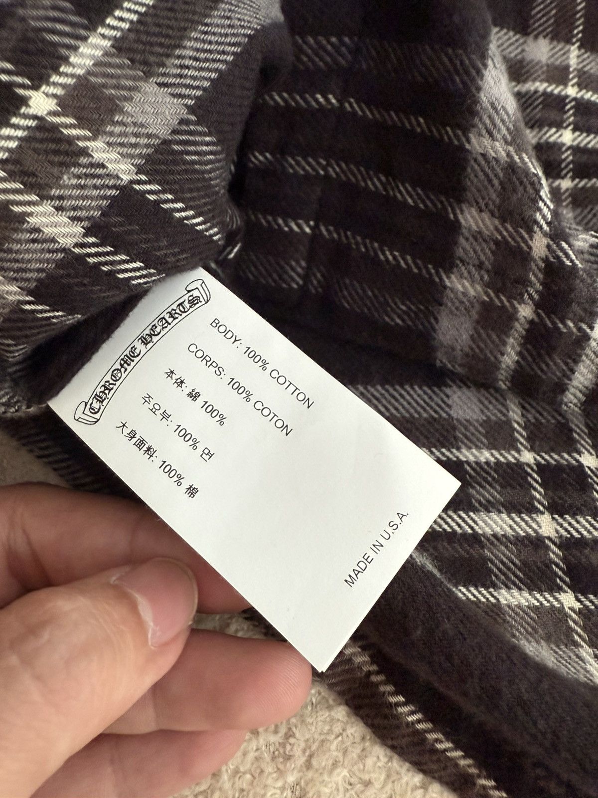 Chrome Hearts Chrome hearts flanel button Size US L / EU 52-54 / 3 - 7 Thumbnail