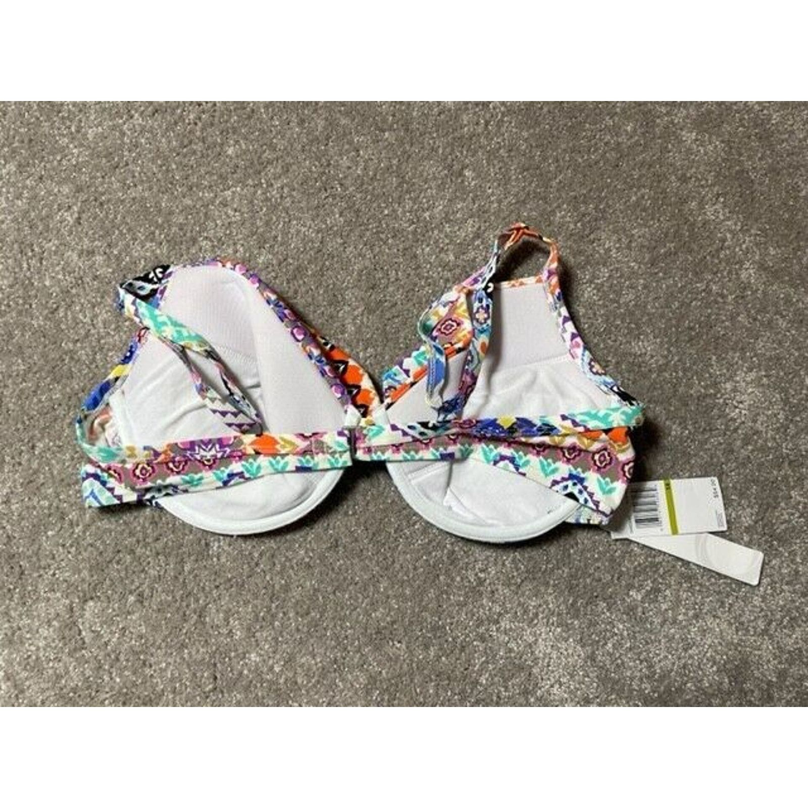 Other Christina Maillots Swim Top 14 Padded Push Up Underwire Blue Size XL / US 12-14 / IT 48-50 - 2 Thumbnail