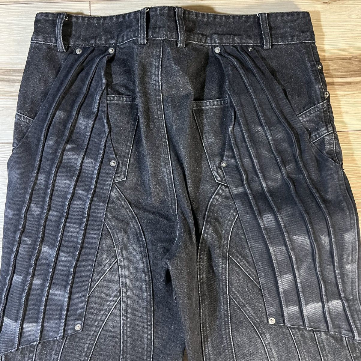 Bad Son Circuit Paneled Black Jeans Size US 34 / EU 50 - 12 Thumbnail