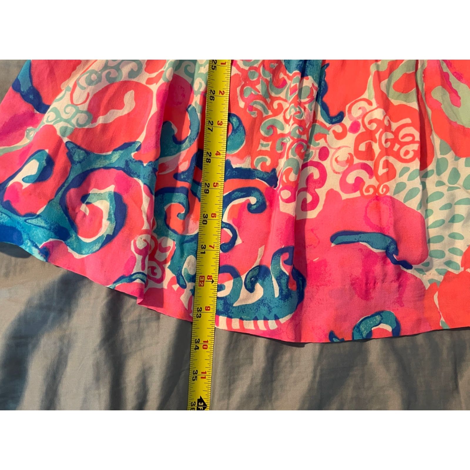 Lilly Pulitzer Lilly Pulitzer Dress Womens Sleeveless Christine Coral Reef I'm So Jelly Pink Lilli 4 Fit & Flare Rayon Short Size S / US 4 / IT 40 - 3 Thumbnail