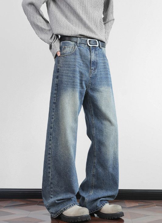 Japanese Brand Men's Cleanfit Distressed Retro Versatile Jeans Size US 32 / EU 48 - 2 Thumbnail
