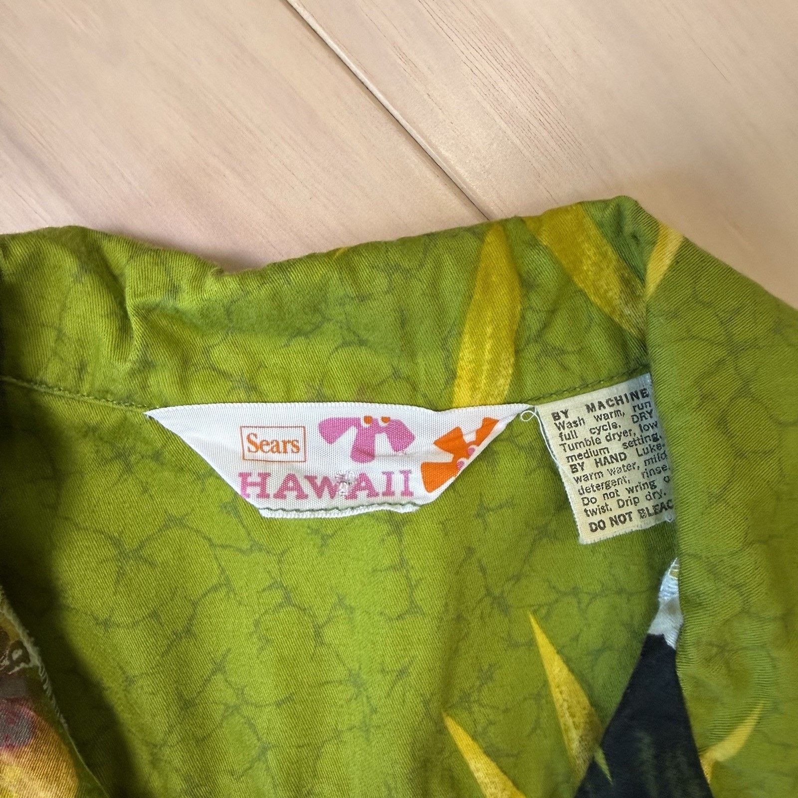 Vintage Vintage Sears Hawaii Shirt Medium Green 60s Short Sleeve Art Size US M / EU 48-50 / 2 - 6 Thumbnail