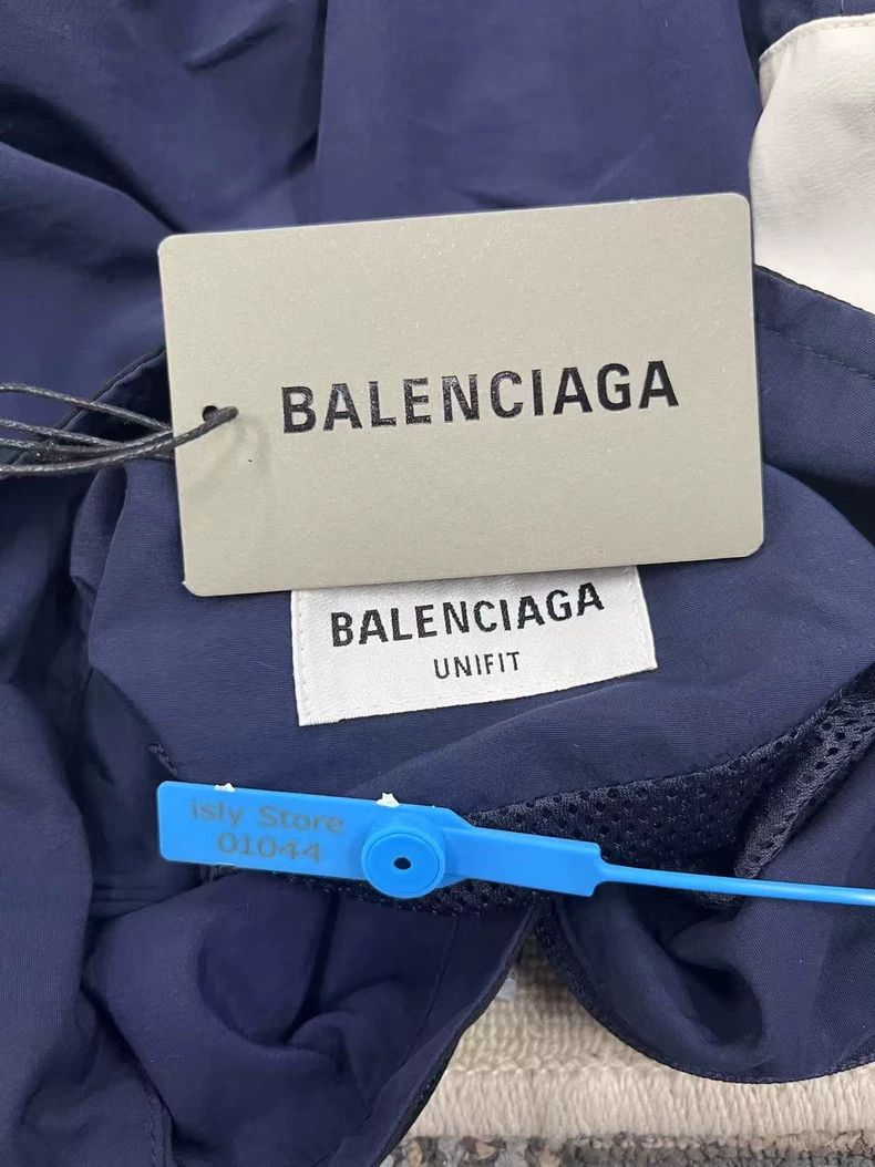 Balenciaga Balenciaga Striped monogram stand-up collar raglan sleeve Size US S / EU 44-46 / 1 - 5 Thumbnail