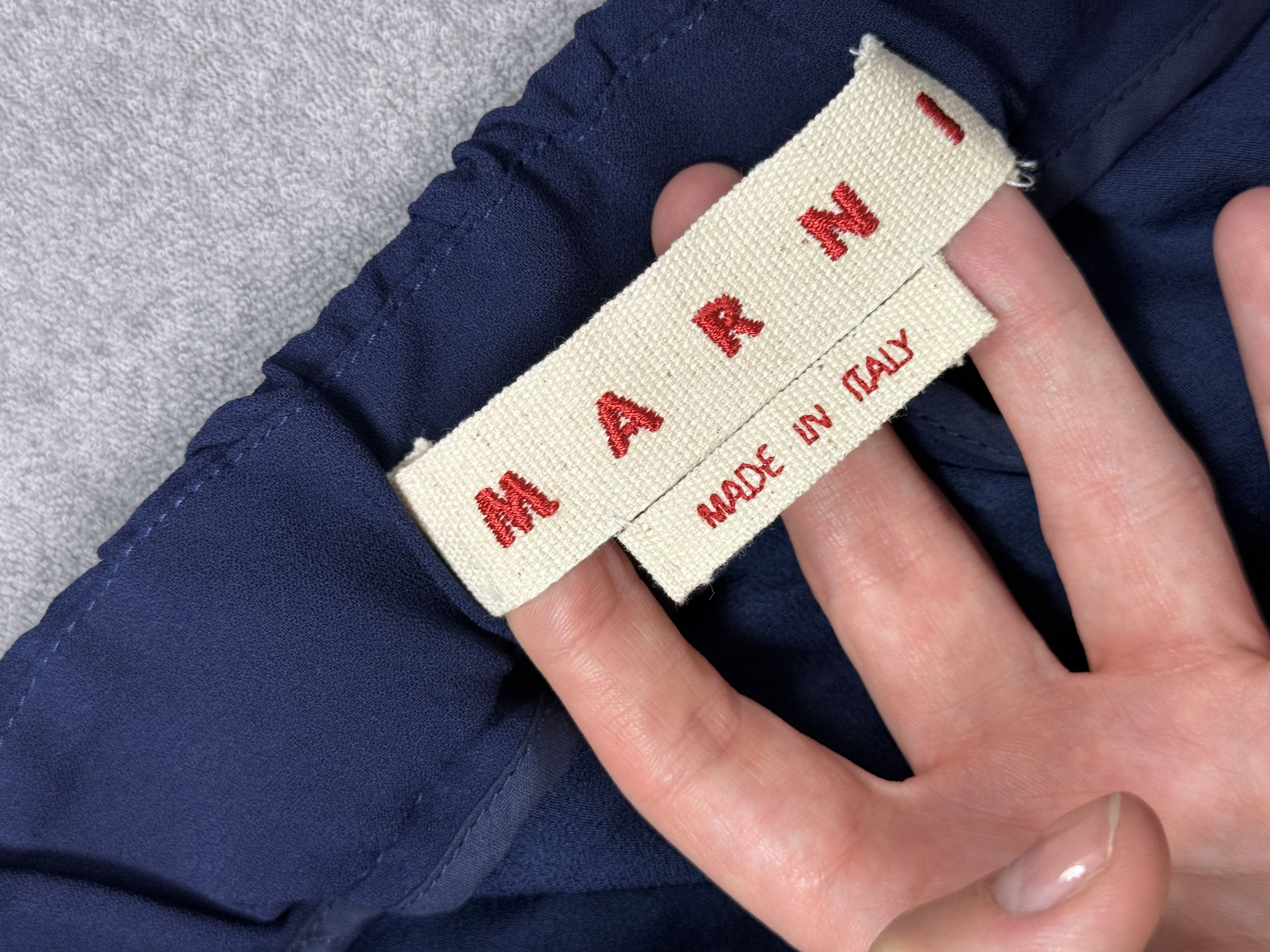 Marni Navy Marni Viscose Pants 44 Size 32" / US 10 / IT 46 - 11 Thumbnail
