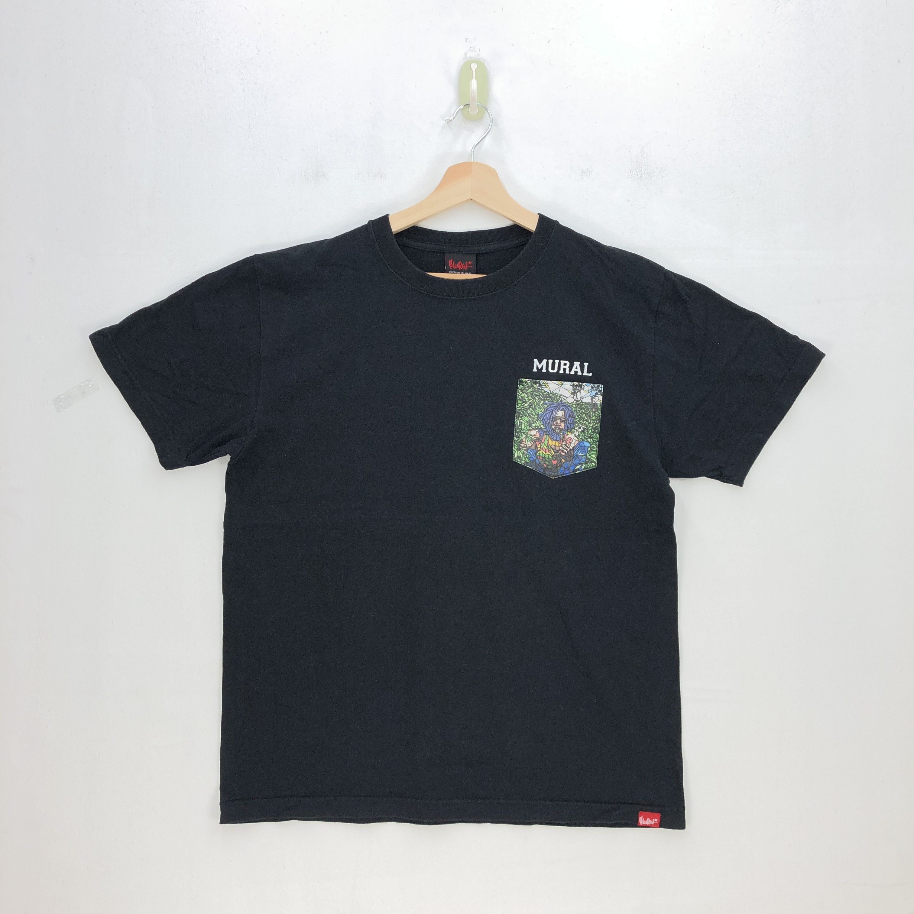 Japanese Brand Vintage Y2K Mural T Shirt Pop Arts Marijuana Streetwear Tees Size US L / EU 52-54 / 3 - 1 Thumbnail
