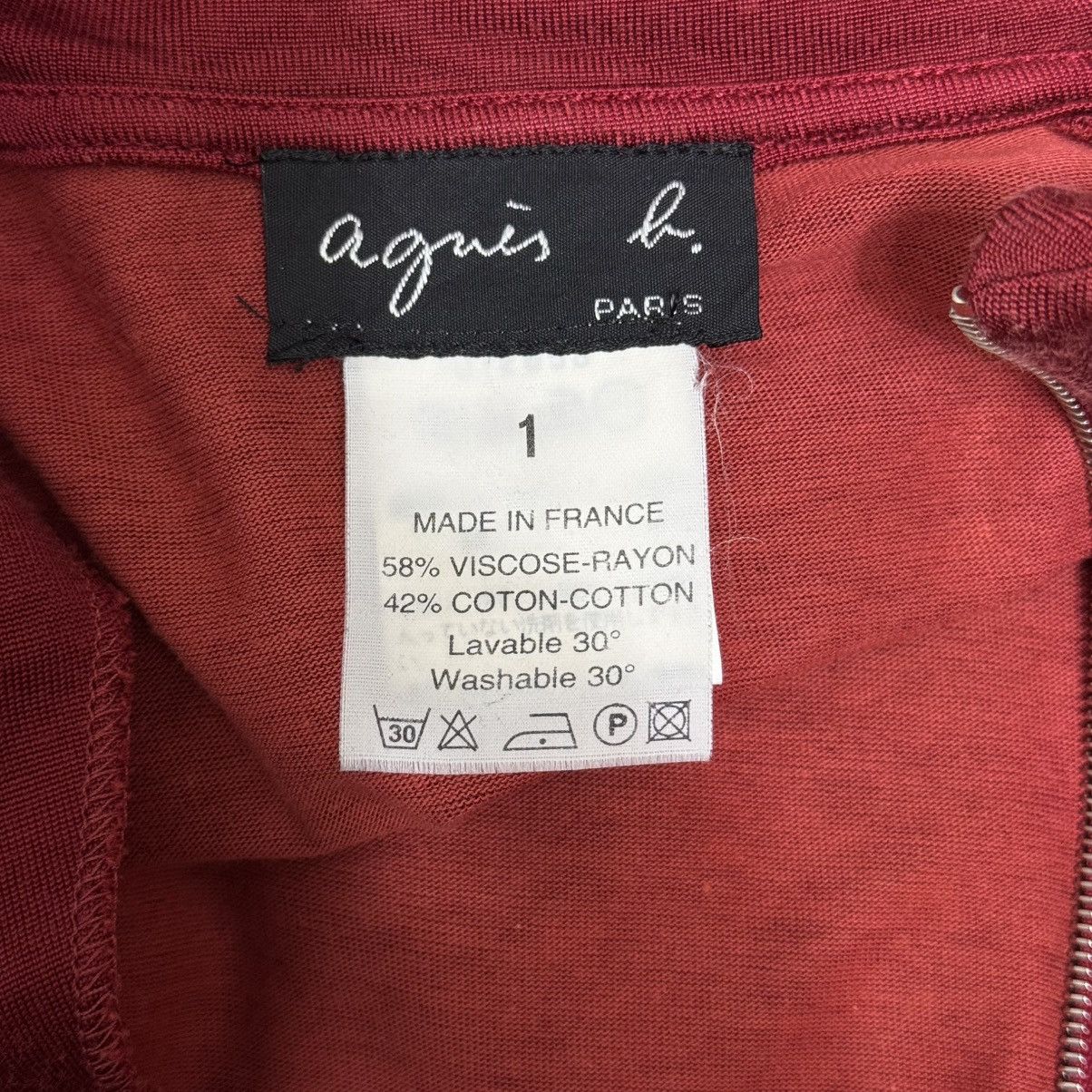 agnes b. agnes b. Side Stripe Viscose - Rayon Cropped Track Jacket Size US S / EU 44-46 / 1 - 14 Thumbnail