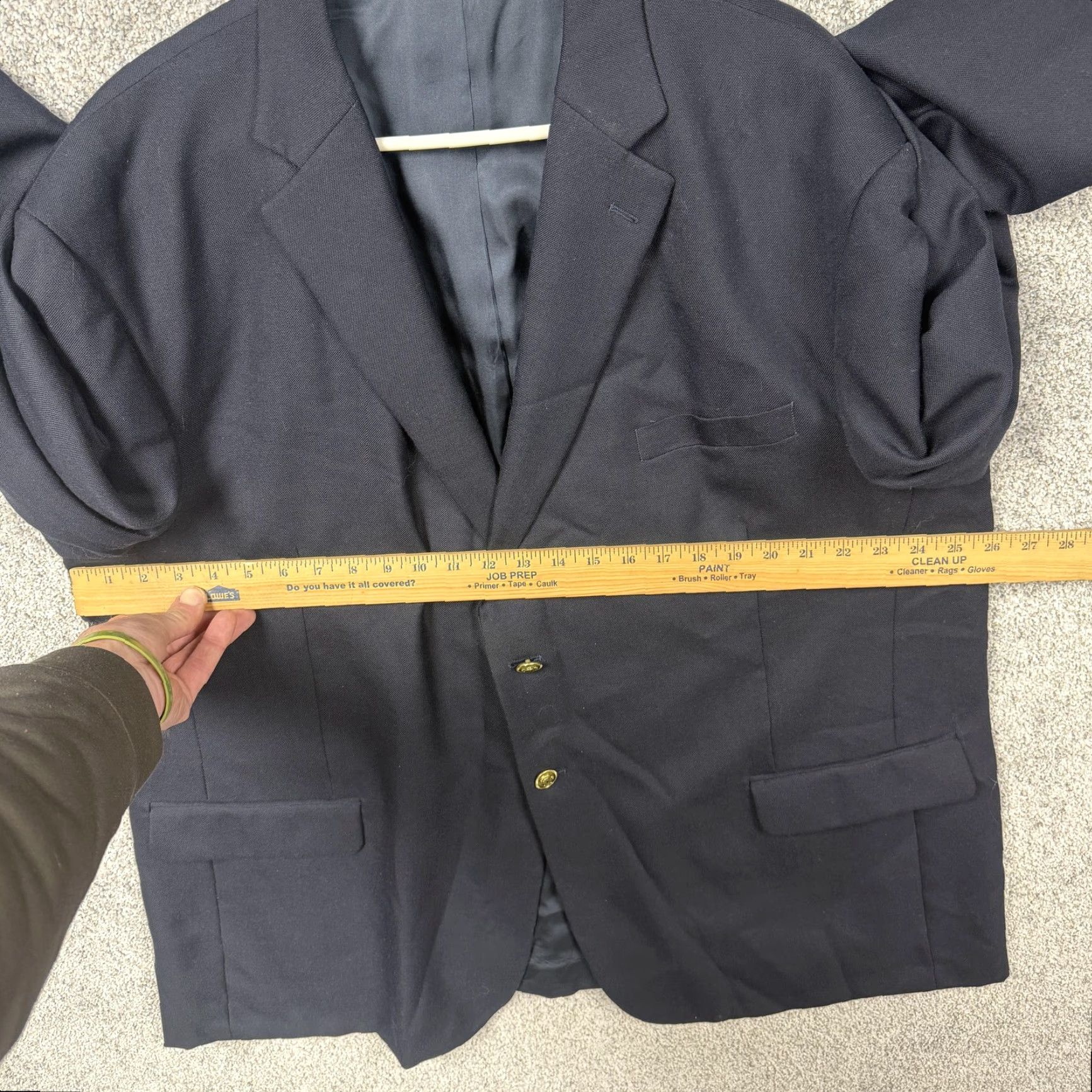 Stafford Stafford Blazer Mens 52R Blue Button Single-Breasted Formal Vintage? No Size 52R - 4 Thumbnail