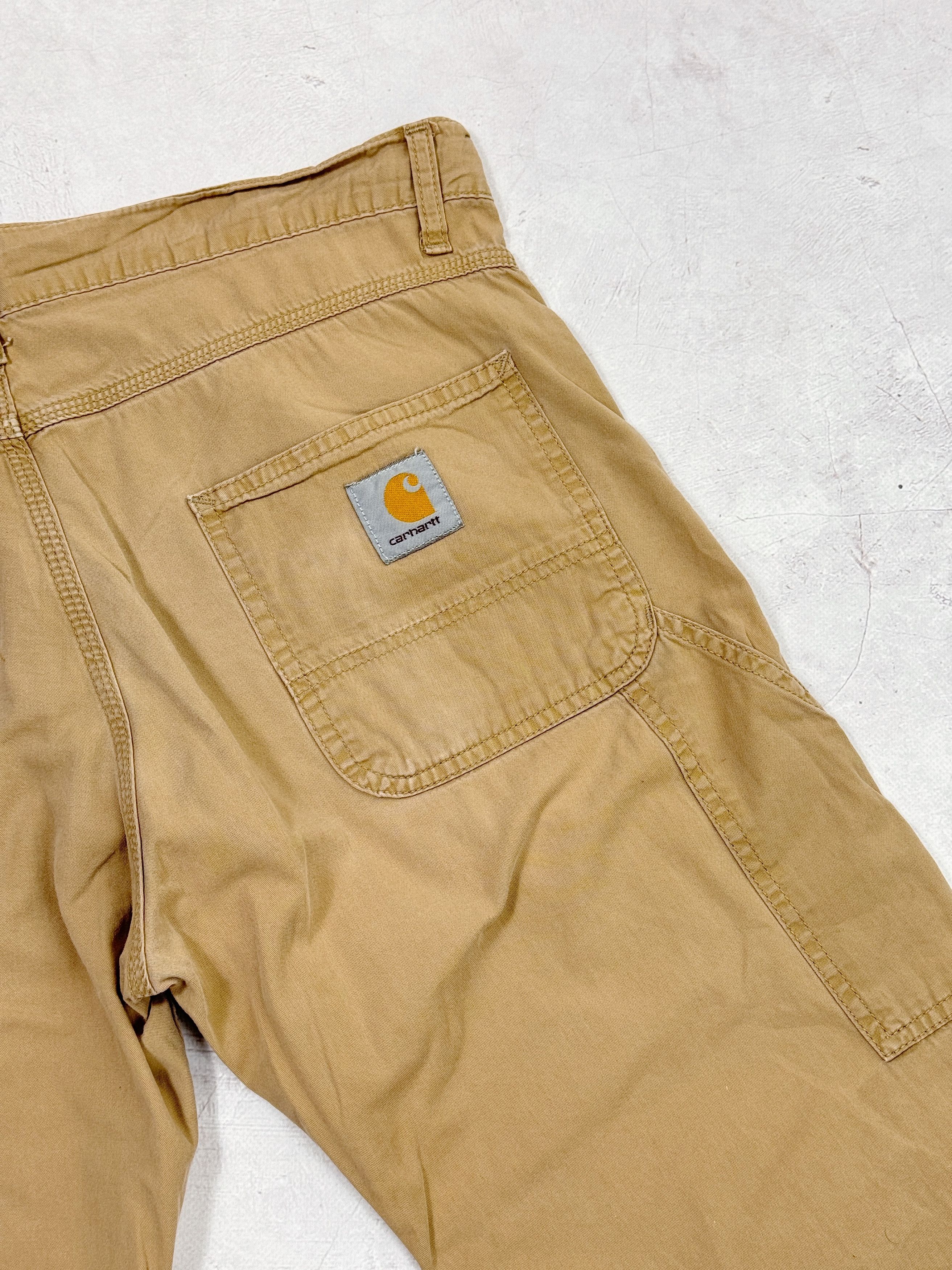Carhartt × Vintage Carhartt Fort Bermuda Shorts Beige Sand Y2K Size US 32 / EU 48 - 13 Thumbnail