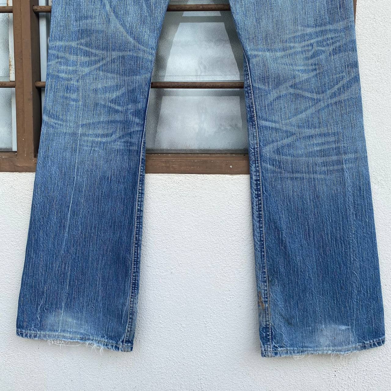 Edwin FLARED VTG EDWIN JAPAN STONEWASH CLAWMARK REDBUTTON BJ07-14 Size US 30 / EU 46 - 13 Thumbnail