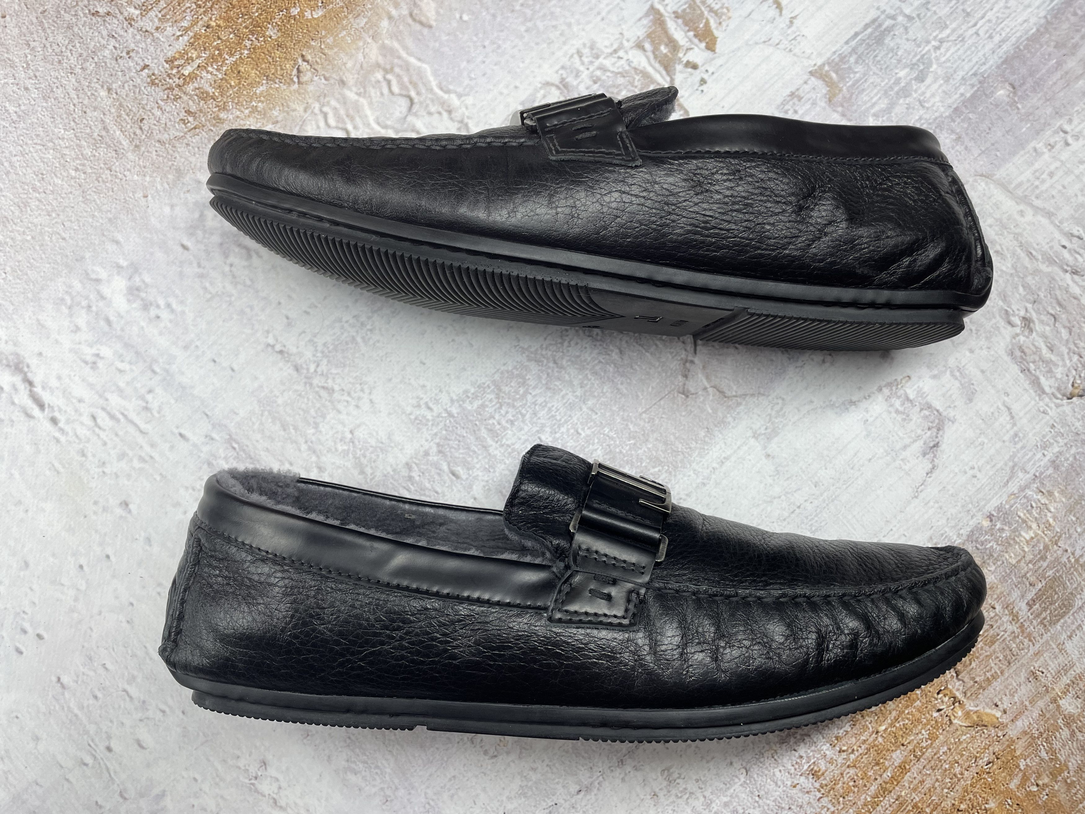 Vintage Loriblu Winter Leather Shoes Insulated Fur Men Size11.5 Size US 11.5 / EU 44-45 - 1 Thumbnail