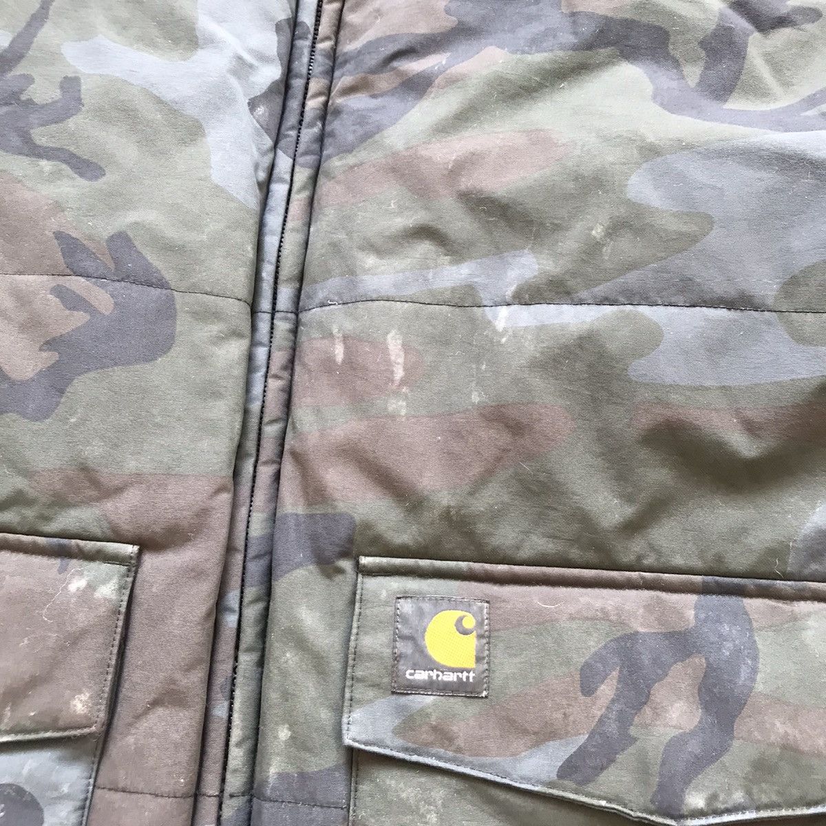 Vintage Vintage Carhartt Camo Quilted Jacket Streetwear Y2K Boxy XXL Size US XXL / EU 58 / 5 - 6 Thumbnail