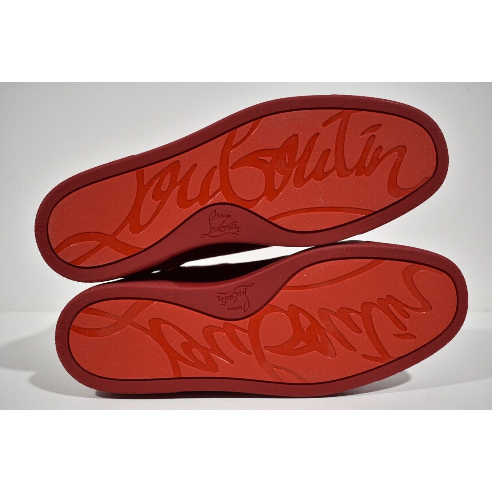 Christian Louboutin Christian Louboutin Louis Orlato Flat Velours Loubi Red Size US 9 / EU 42 - 12 Thumbnail