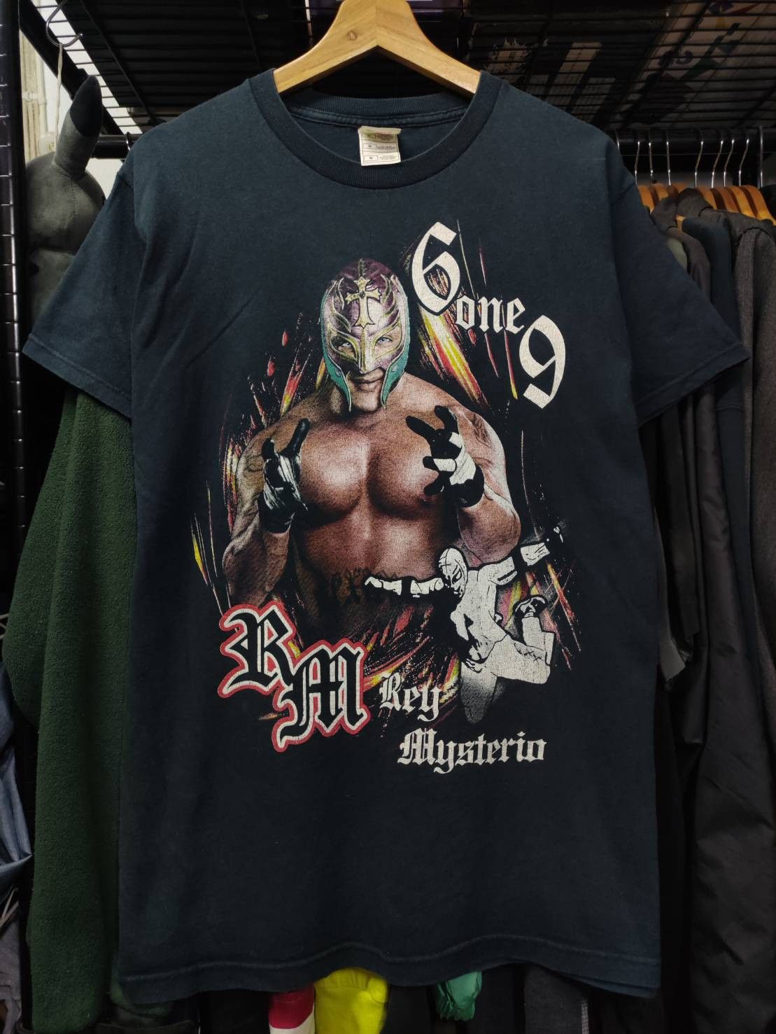 WWE Vtg 00's WWF Rey Mysterio 619 Promo T-Shirt Size US M / EU 48-50 / 2 - 3 Thumbnail