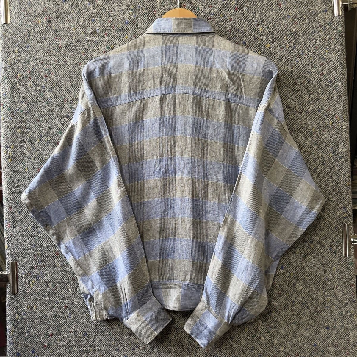 Givenchy Vintage Givenchy Gentleman Linen Plaid Blouson Jacket L⁠ Size US L / EU 52-54 / 3 - 9 Thumbnail