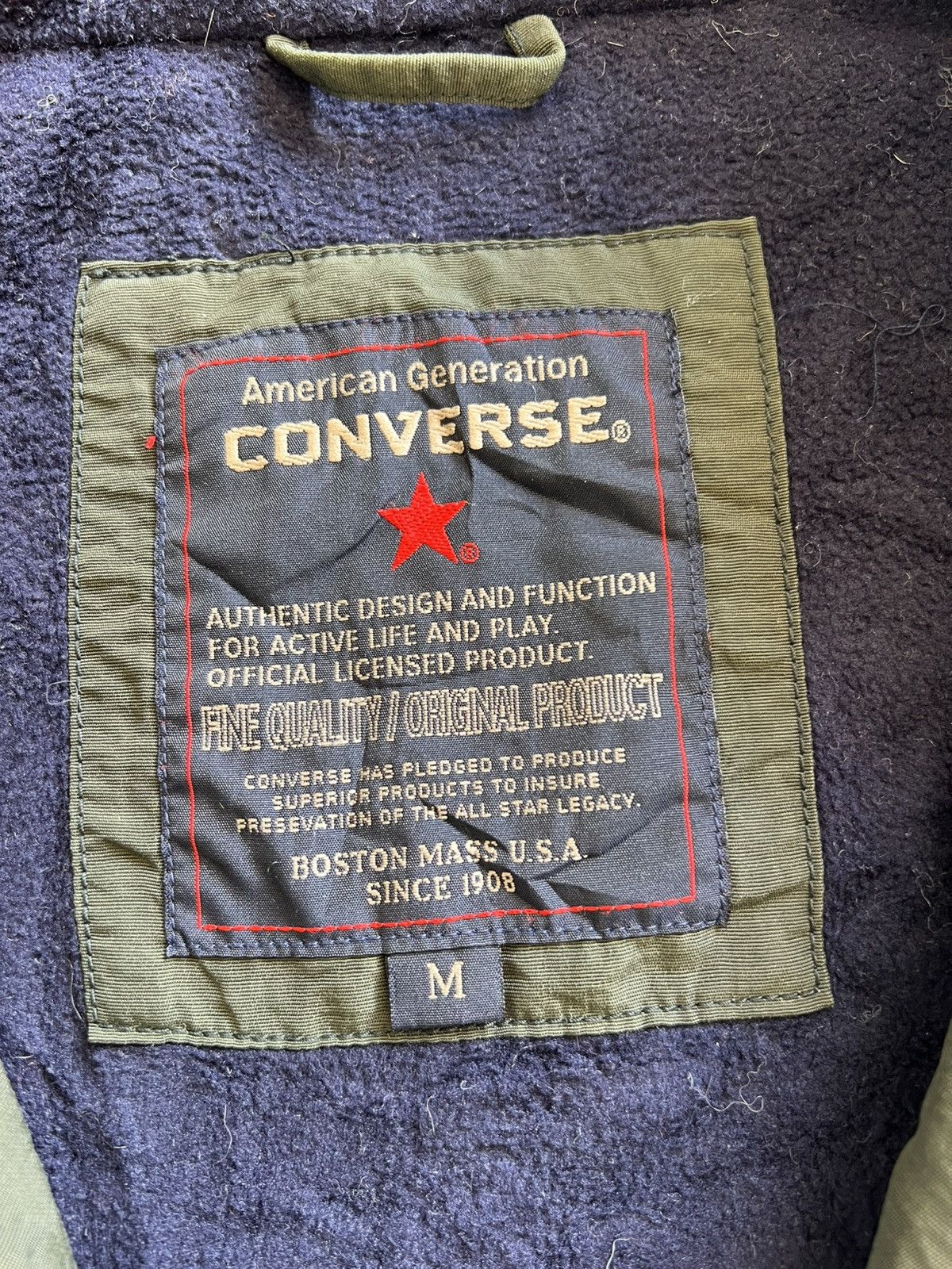 Converse Vintage 90s Converse All Star Double Layer Jacket Size US M / EU 48-50 / 2 - 12 Thumbnail
