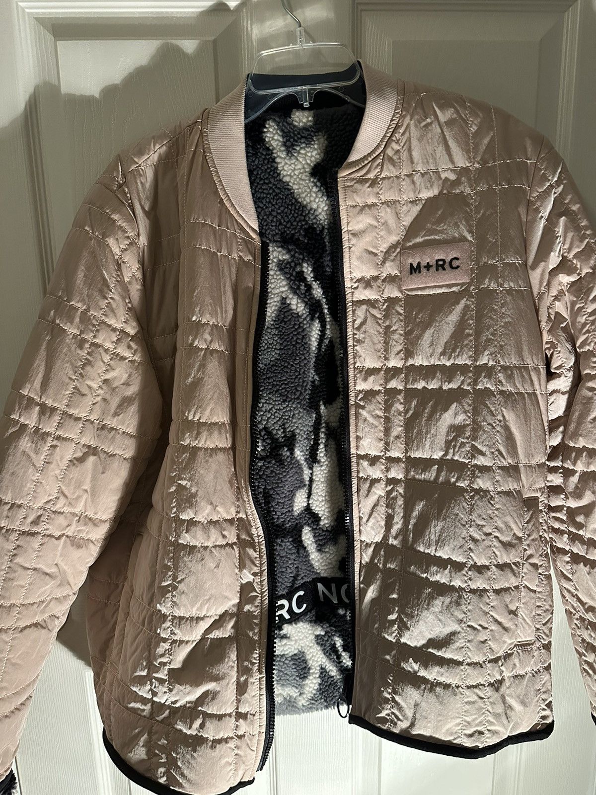 image of M Rc Noir M+Rc Noir Reversible Bomber Jacket in Camo, Men's (Size Medium)