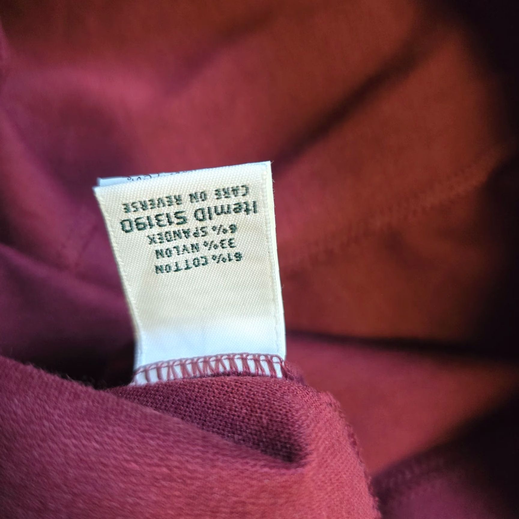 Vintage LL Bean Leggings Women Size L Red Slim Skinny Stretchy Activewear Casual Ankle Capes? Size 36" / US 14 / IT 50 - 7 Thumbnail