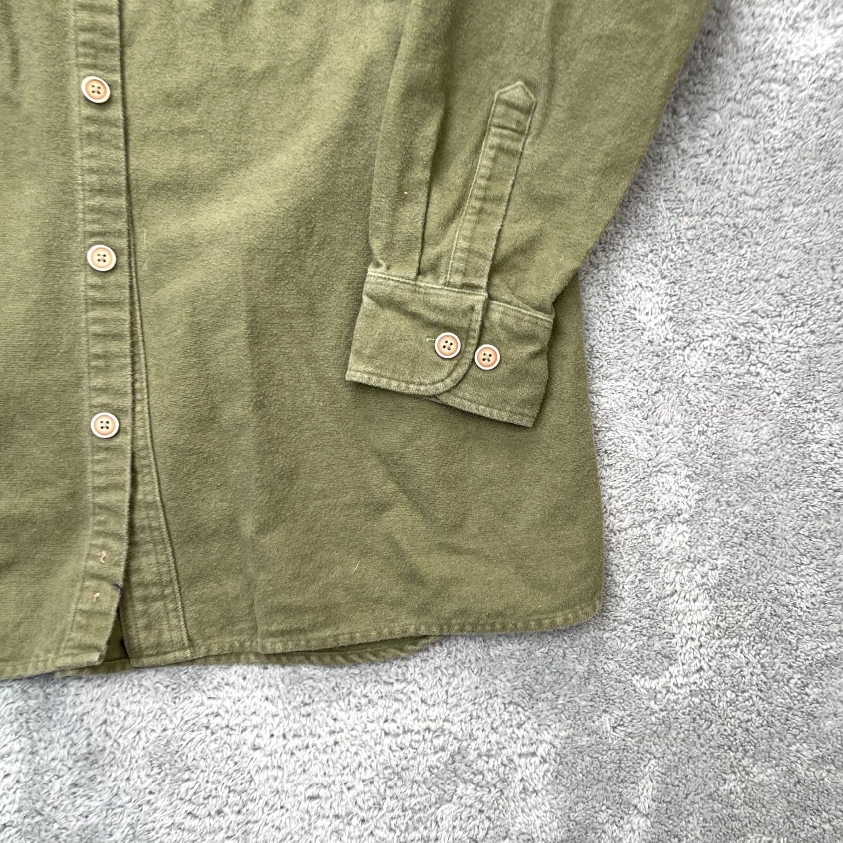 Vintage Cabela's Shirt Mens XLT Green Cotton Flannel Button-Down Casual Workwear Hiking Size US XL / EU 56 / 4 - 5 Thumbnail