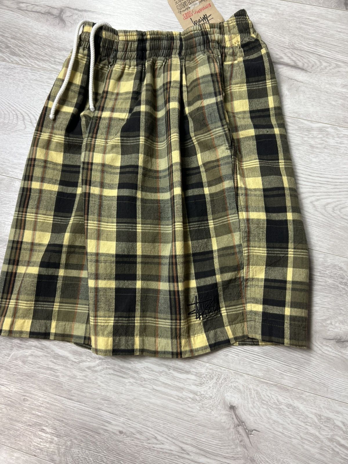 Stussy Rare 90s Vintage Stussy ELASTIC STUFF Men’s Checked Shorts Size US 30 / EU 46 - 16 Thumbnail