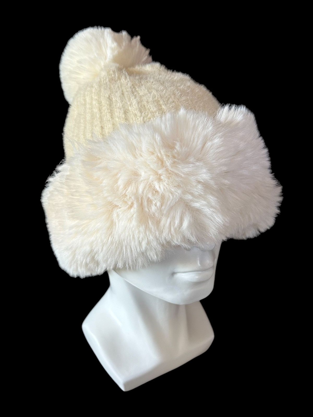 Japanese Brand × Kapital × Vintage RARE' Japanese Style Fur Beanie Hats 🎌☠️☠️ Size ONE SIZE - 1 Thumbnail