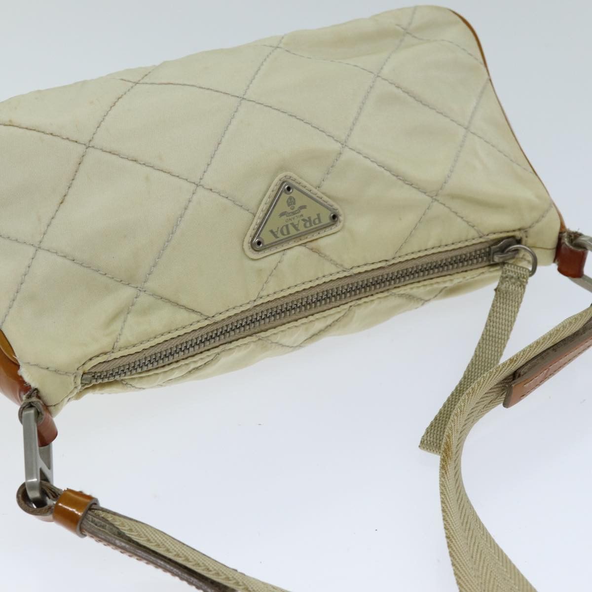Prada PRADA Shoulder Bag Nylon Enamel Beige Brown Size ONE SIZE - 6 Thumbnail