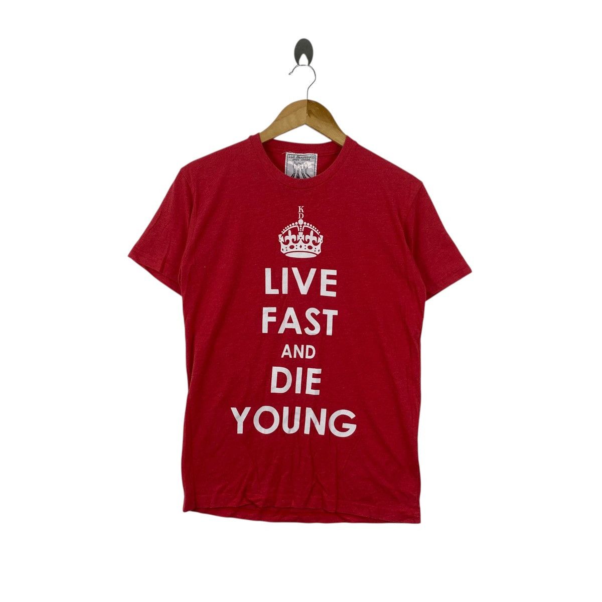 Other KID DANGEROUS LOS ANGELES Live Fast Red Tee Shirt Top Size US S / EU 44-46 / 1 - 1 Thumbnail