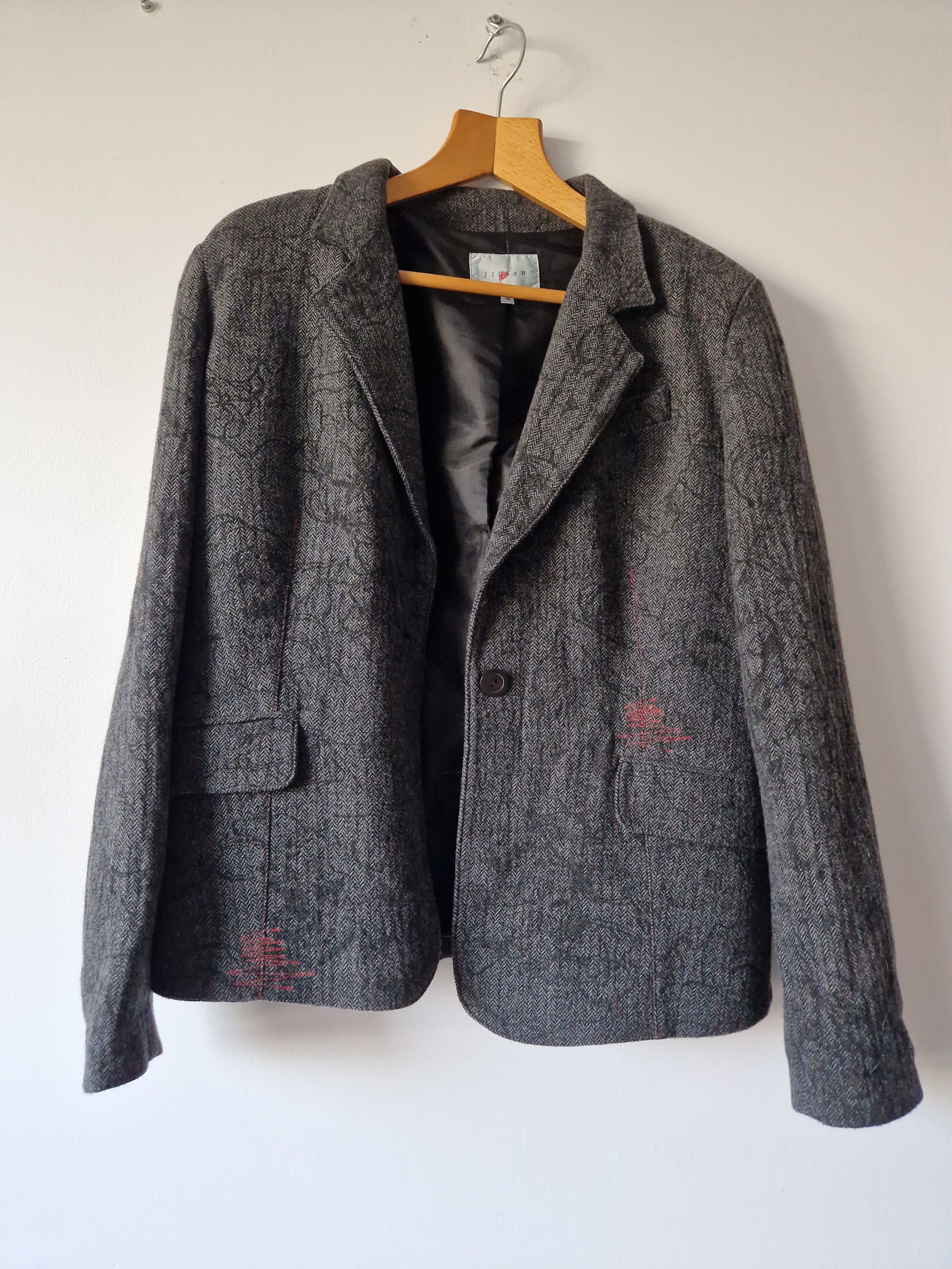 Jigsaw Jigsaw gray blazer suit Size S / US 4 / IT 40 - 1 Thumbnail