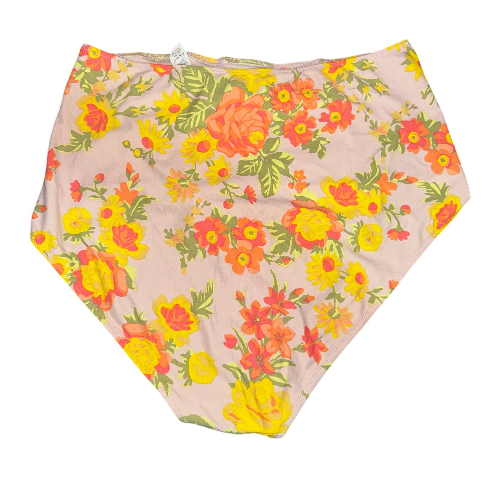 American Eagle Outfitters Aerie Floral High Waisted Bikini Bottoms - Size Large Size L / US 10 / IT 46 - 3 Thumbnail