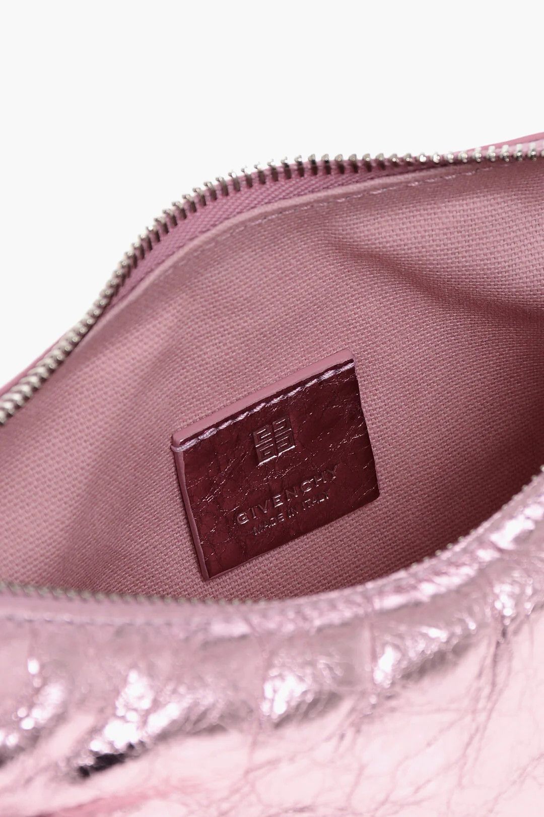 Givenchy og1mm0326 Size: OS / Lamé Leather Shoulder Bag in Pink Size ONE SIZE - 4 Thumbnail