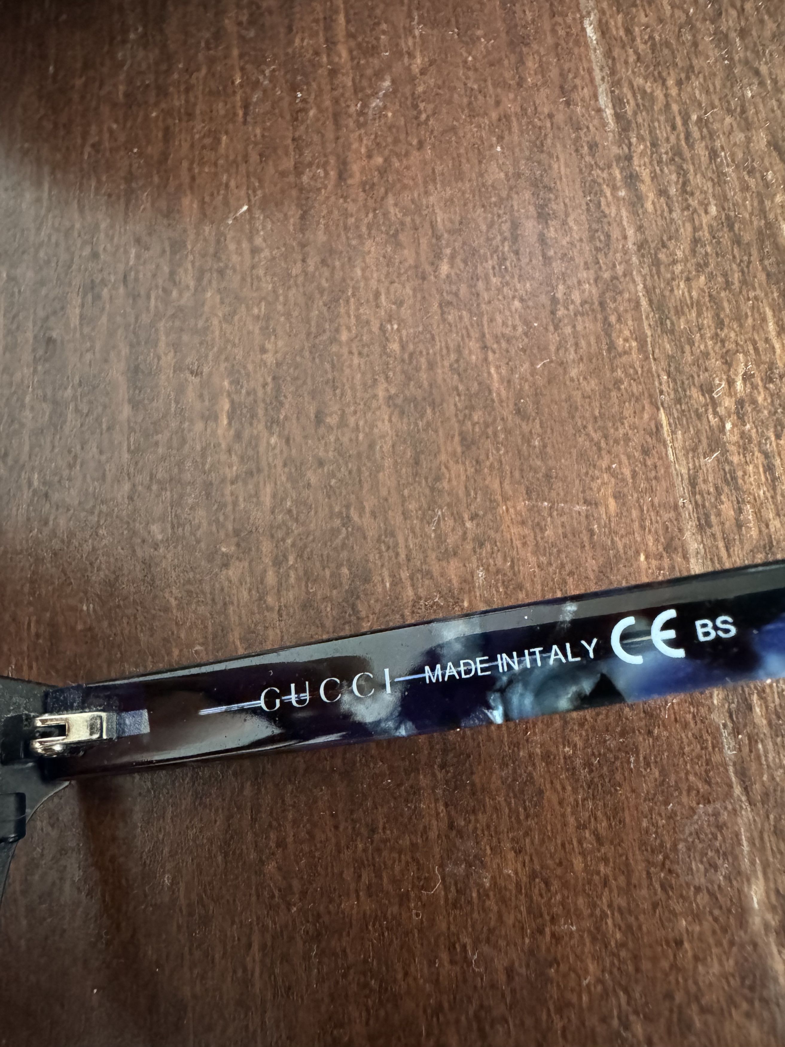 Gucci Gucci '00s Blue Classic Wayfarer Glasses Size ONE SIZE - 4 Thumbnail