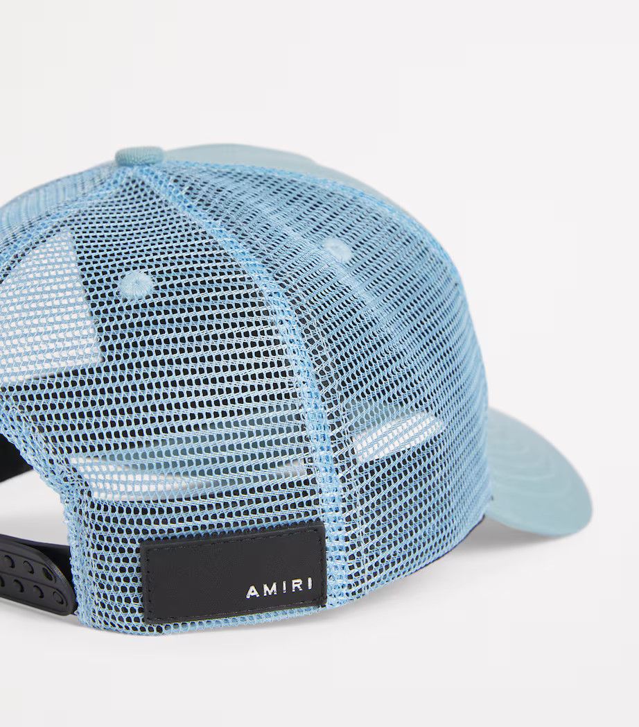 Amiri o1orln0426 Size: OS / Jazz Wolf Trucker Hat / Cap in Blue Size ONE SIZE - 4 Thumbnail