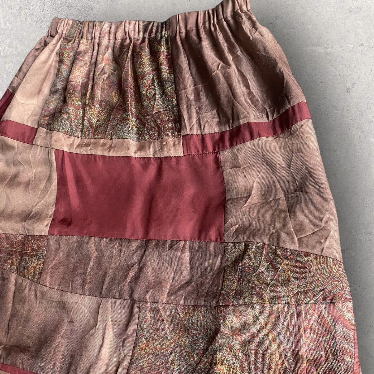 Comme des Garcons Rayon Blend Patchwork Skirt Size 26" / US 2 / IT 38 - 4 Thumbnail