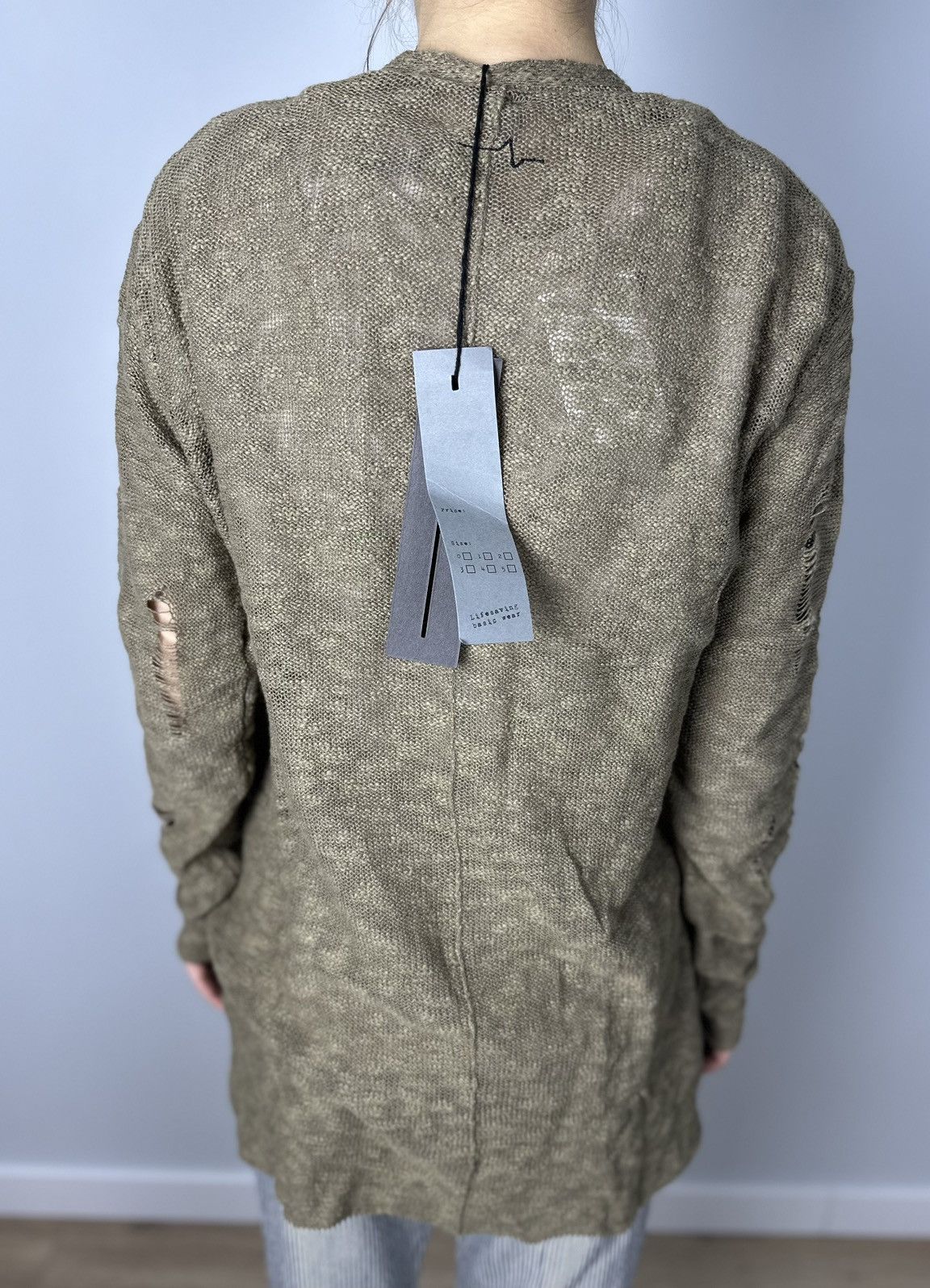 First Aid To The Injured First Aid to the Injured Cardigan Faded Linen Cotton Unisex Size M / US 6-8 / IT 42-44 - 3 Thumbnail