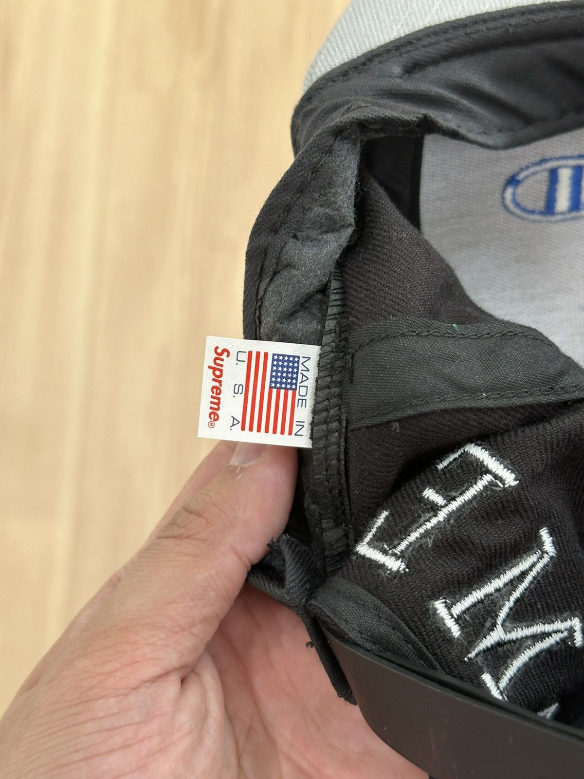 Champion × Supreme Supreme Champion Collab Snapback Hat Size ONE SIZE - 7 Thumbnail