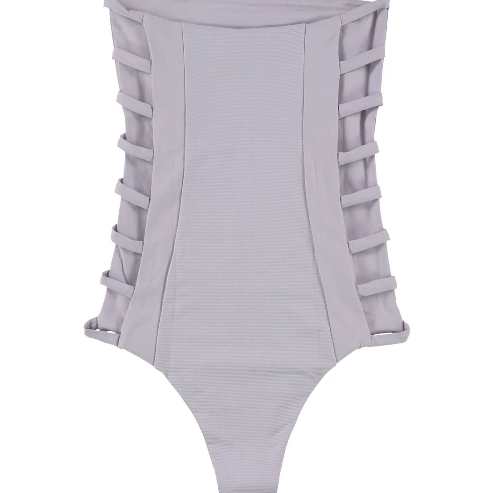 Tavik Tavik Womens Charlotte One Piece Bandeau Swimsuit, M, lavenderrib, Purple Size ONE SIZE - 4 Thumbnail