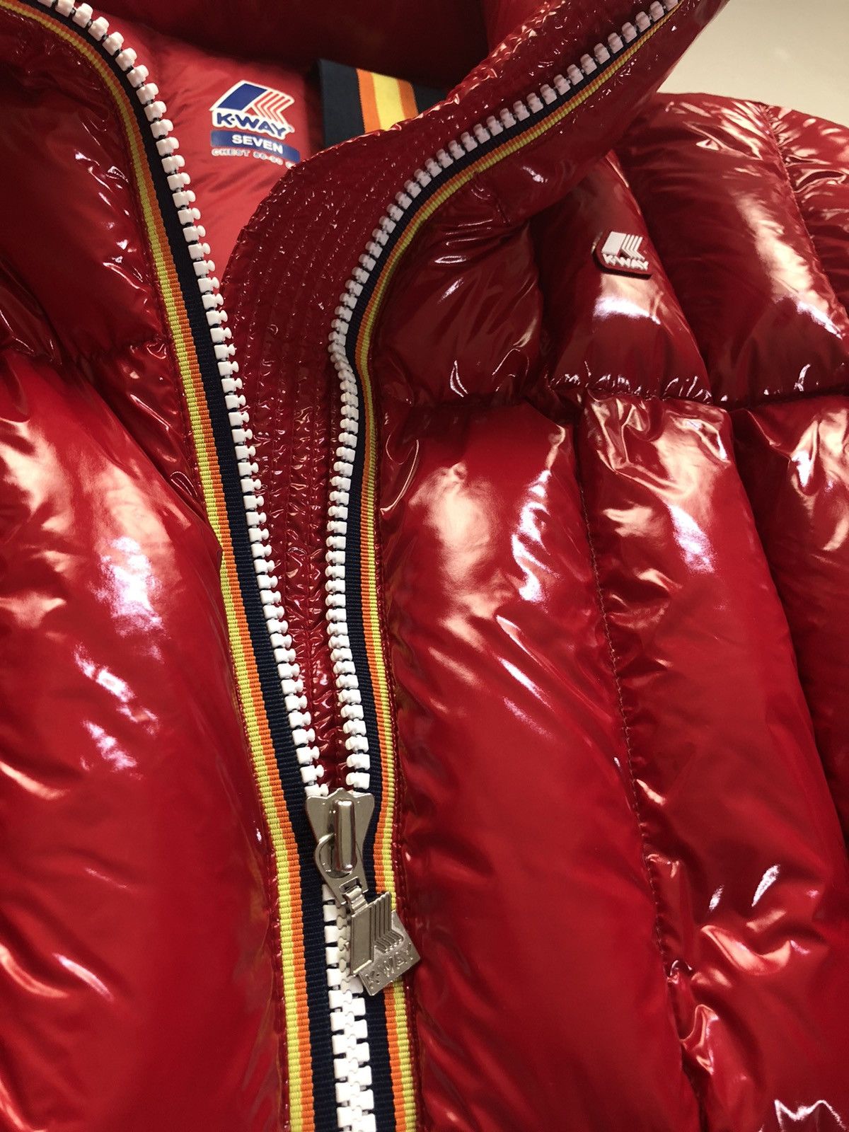 K-Way Kway red Josephine warm shiny quilted duck down 7 US Size M / US 6-8 / IT 42-44 - 8 Thumbnail