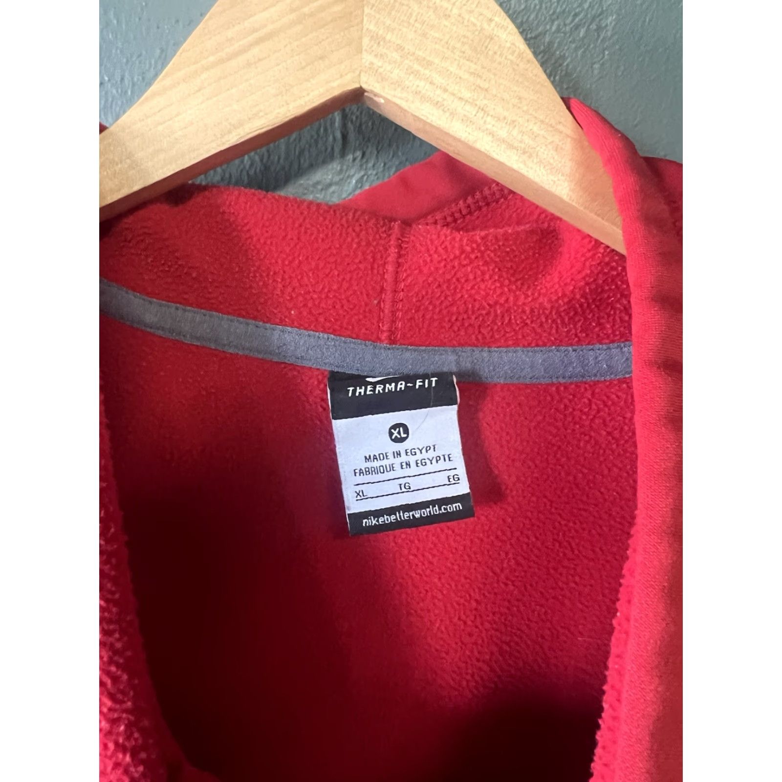 Nike Nike Sportswear Sweatshirt Mens Pullover Hooded Therma Fit Red XL Size US XL / EU 56 / 4 - 3 Thumbnail