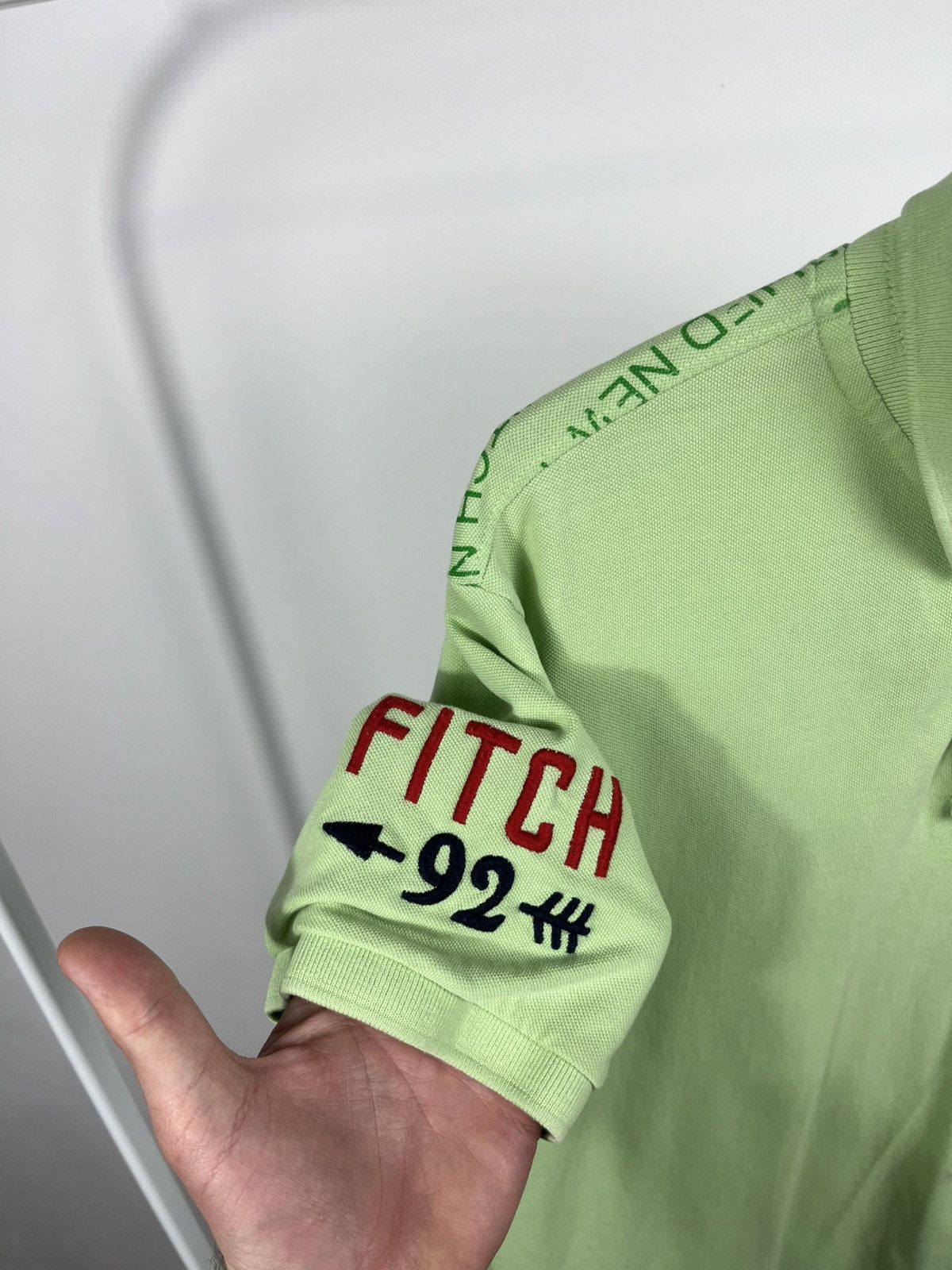 Abercrombie & Fitch Abercrombie & Fitch Green Polo Shirt Logo Print Size M Size US M / EU 48-50 / 2 - 4 Thumbnail