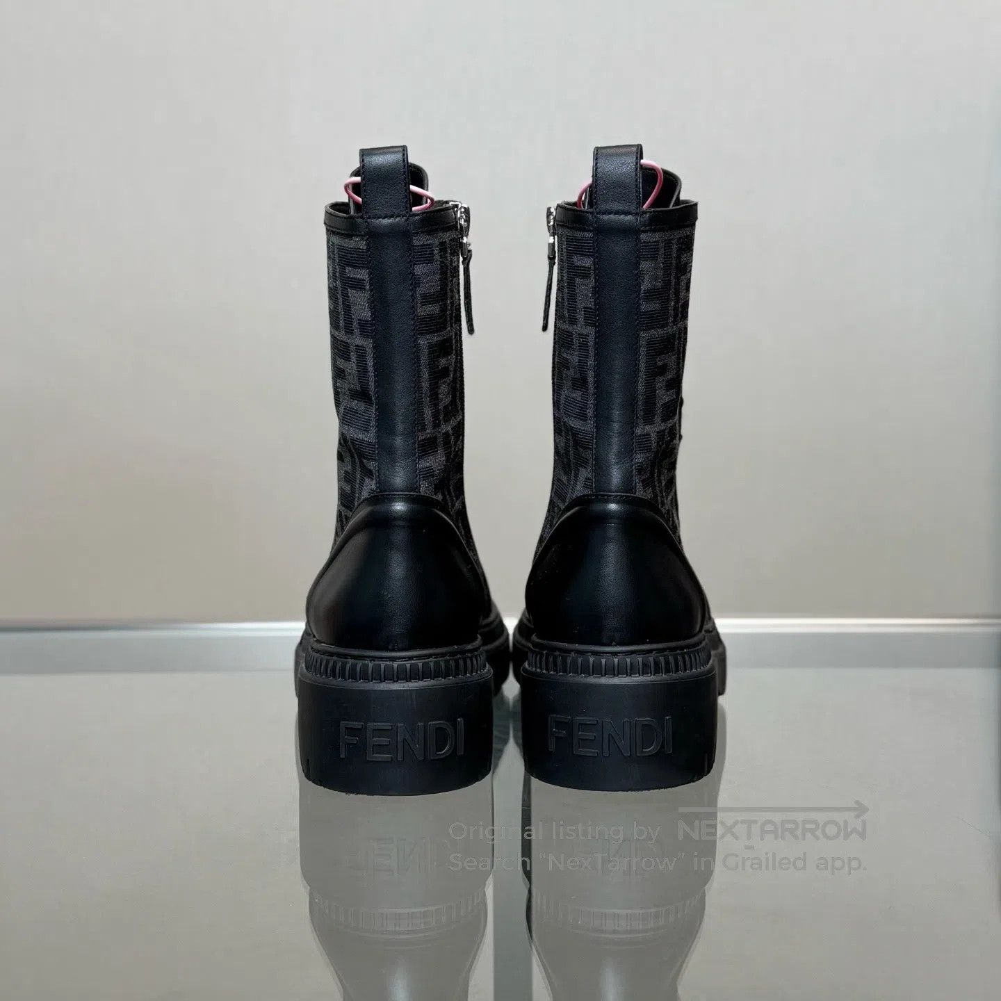 Fendi FENDI Double F Old Age Full Print Zippered Martin Boots Size US 8.5 / IT 38.5 - 4 Thumbnail