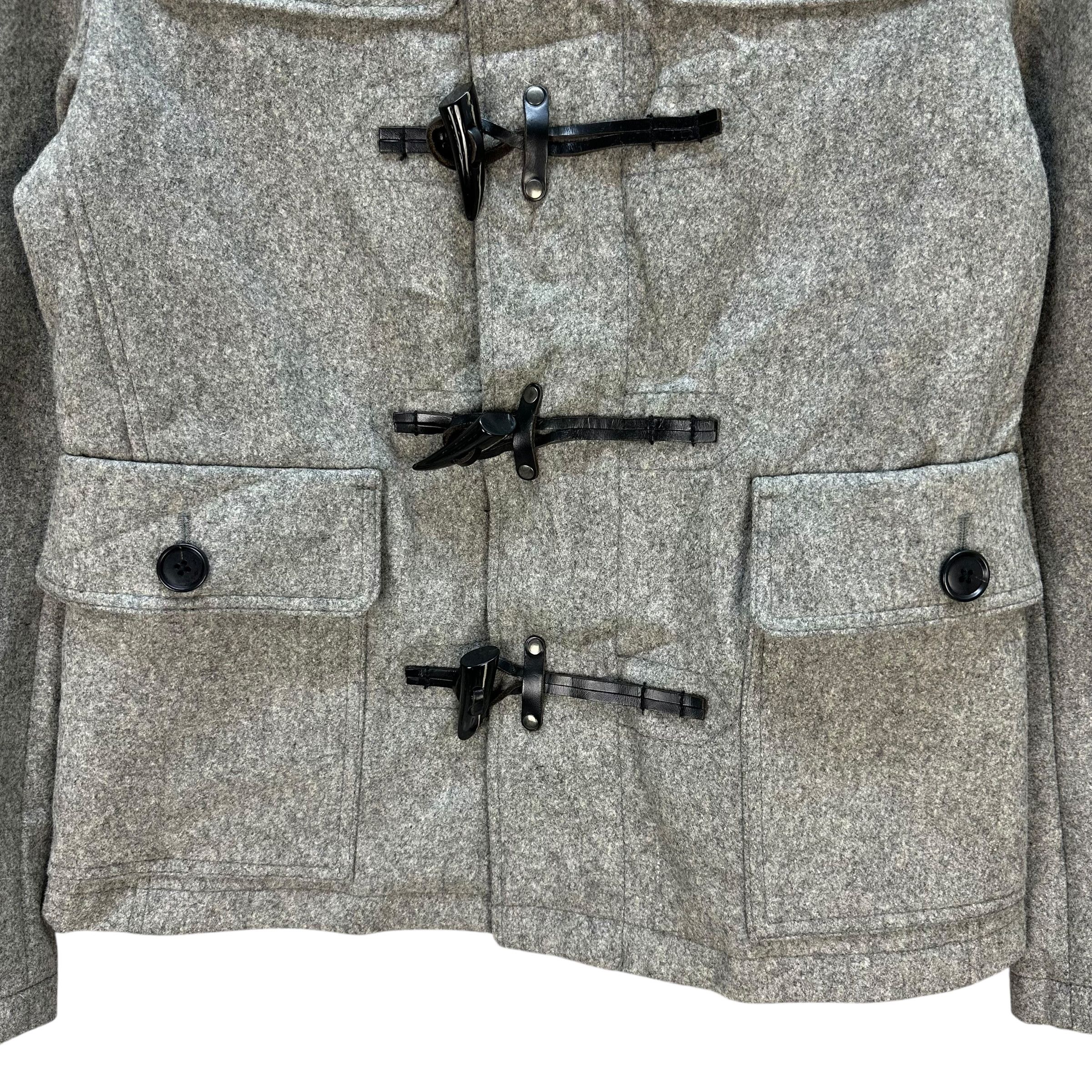 Tete Homme TETE HOMME Wool Blend Short Duffle Coat Jacket #A72-1754 Size US S / EU 44-46 / 1 - 3 Thumbnail