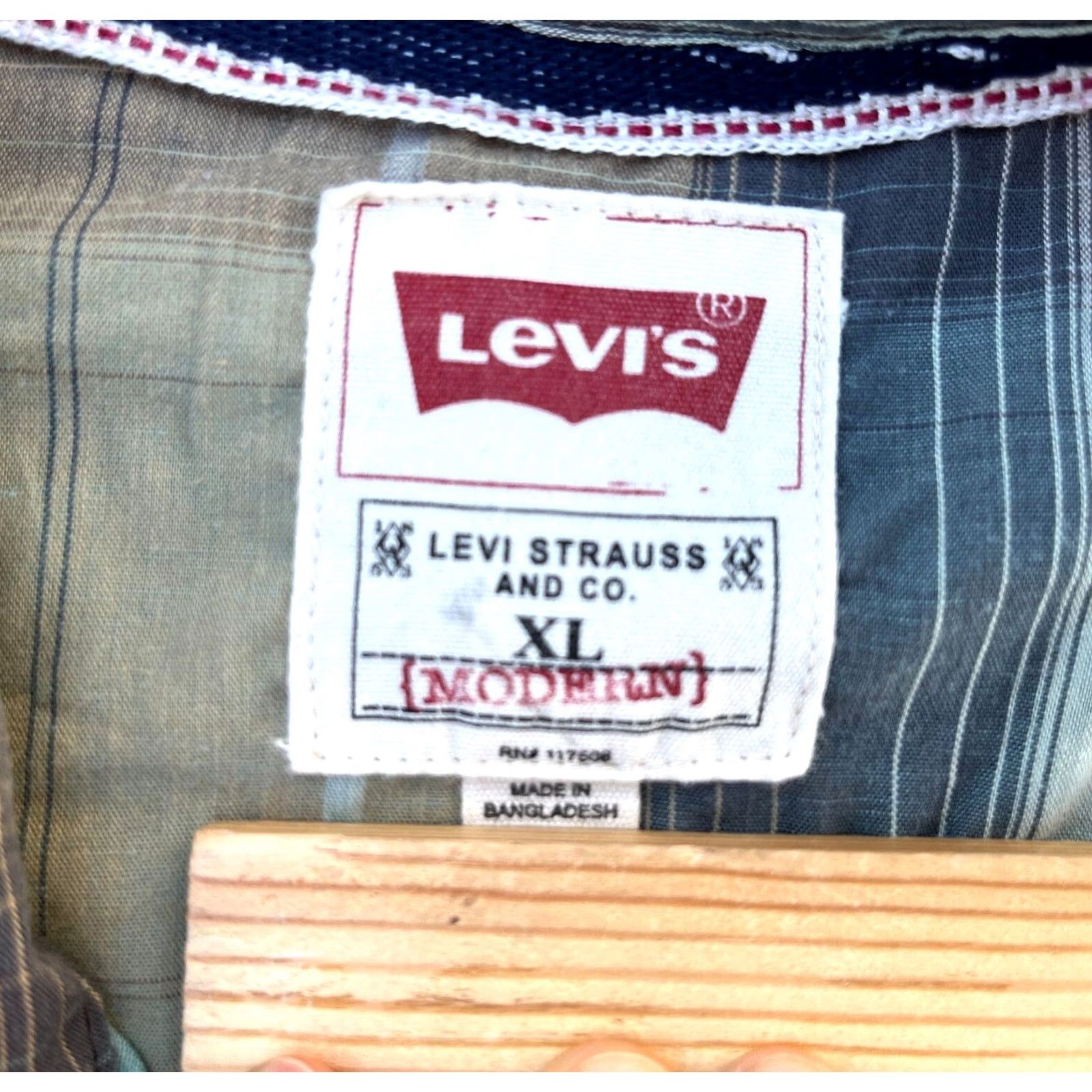 Levi's Levi's Pearl Snap Western Shirt Plaid Multicolor XL Mens Tighten to XL Shirt Size US XL / EU 56 / 4 - 4 Thumbnail