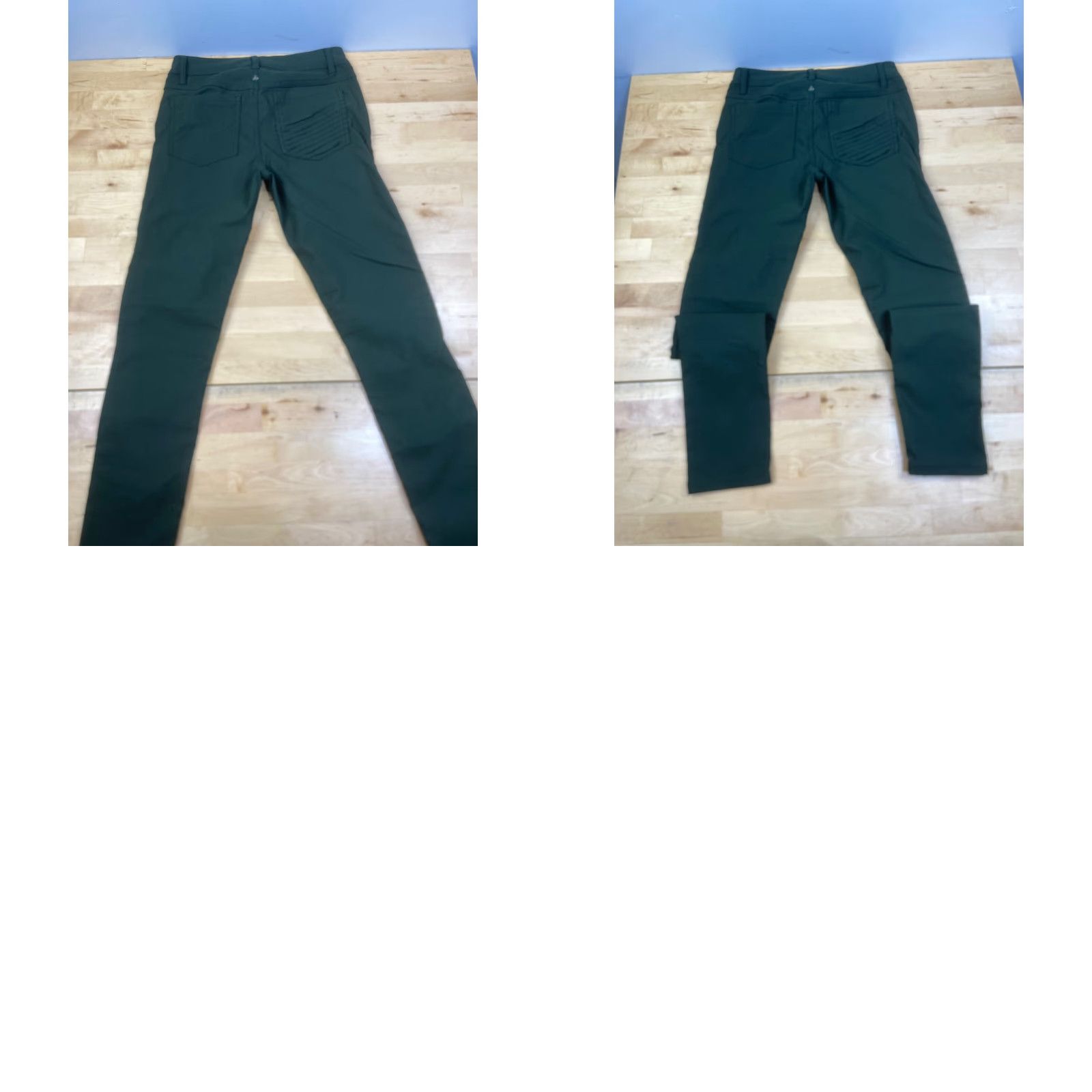 Prana prAna Brenna Moto Pants Womens Regular Skinny Leg Stretch Green Nylon 5 Pocket Khakis Size 27" / US 4 / IT 40 - 8 Thumbnail