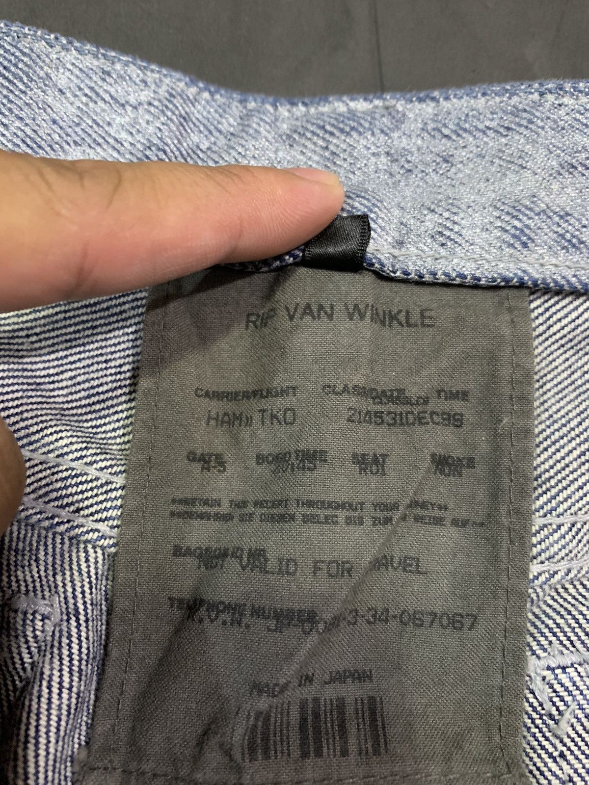 If Six Was Nine × Le Grande Bleu (L.G.B.) × RIPVANWINKLE 🖤BLACFRIDAY🖤Rip van winkle washed jeans Size US 30 / EU 46 - 8 Thumbnail