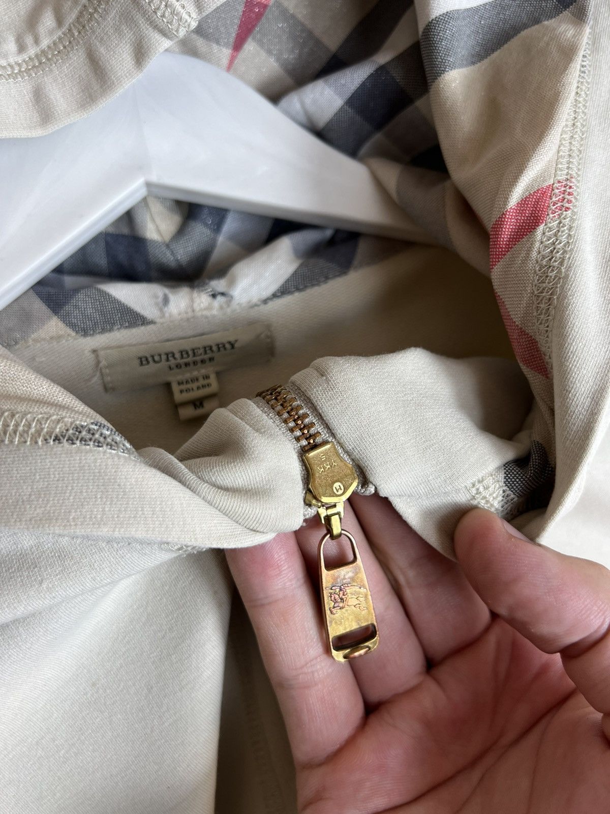 Burberry Burberry Full Zip Hoodie Women’s Y2K Vintage Luxury Rare Size M / US 6-8 / IT 42-44 - 7 Thumbnail