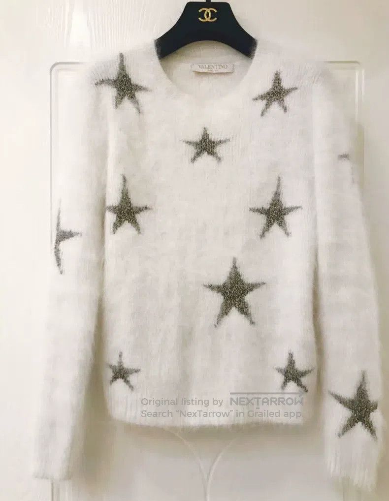 Valentino Valentino Star sweater Size L / US 10 / IT 46 - 3 Thumbnail