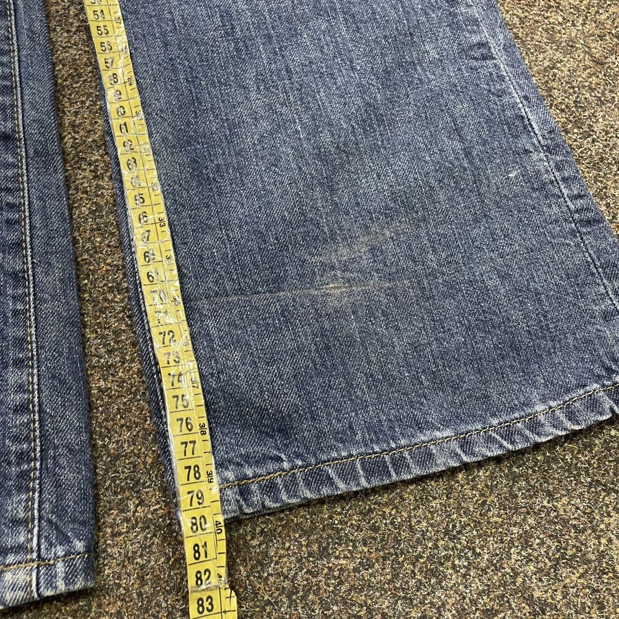 Vintage Vintage Y2K Flared Jeans 90s Archive Baggy Wide Leg Grunge Size 32" / US 10 / IT 46 - 7 Thumbnail