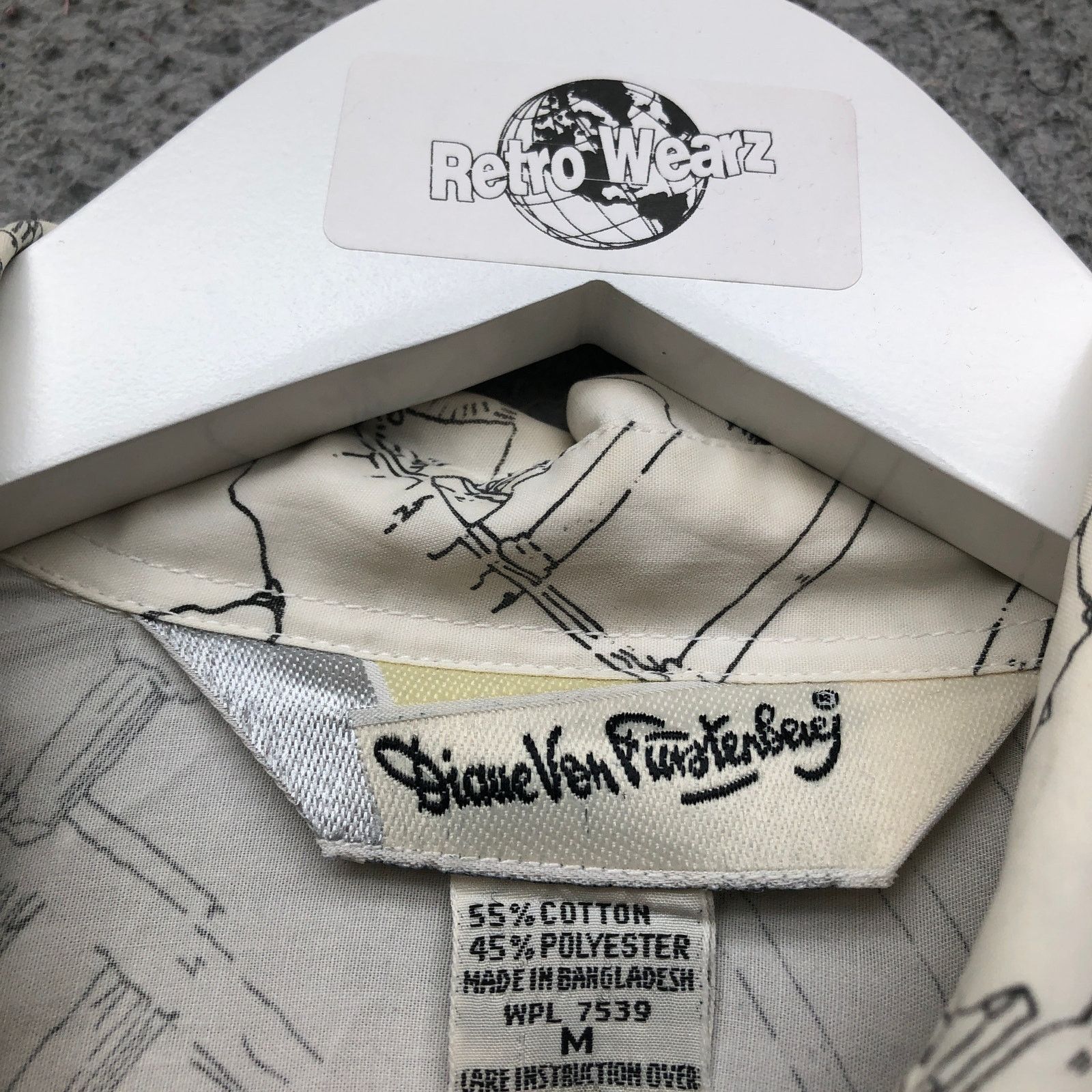 Diane von Furstenberg Diane Von Furstenberg Button Up Shirt Top Womens M White Size M / US 6-8 / IT 42-44 - 4 Thumbnail
