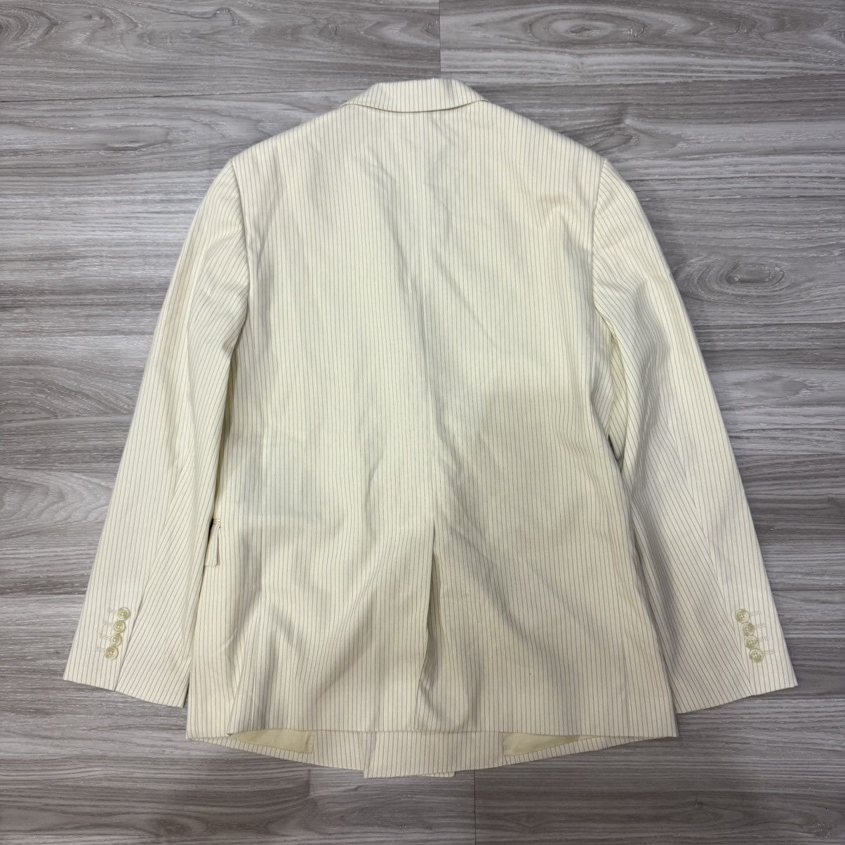 Celine × Hedi Slimane SS20 Celine by Hedi Slimane Pinstripe Double breasted blazer Size 38R - 2 Thumbnail